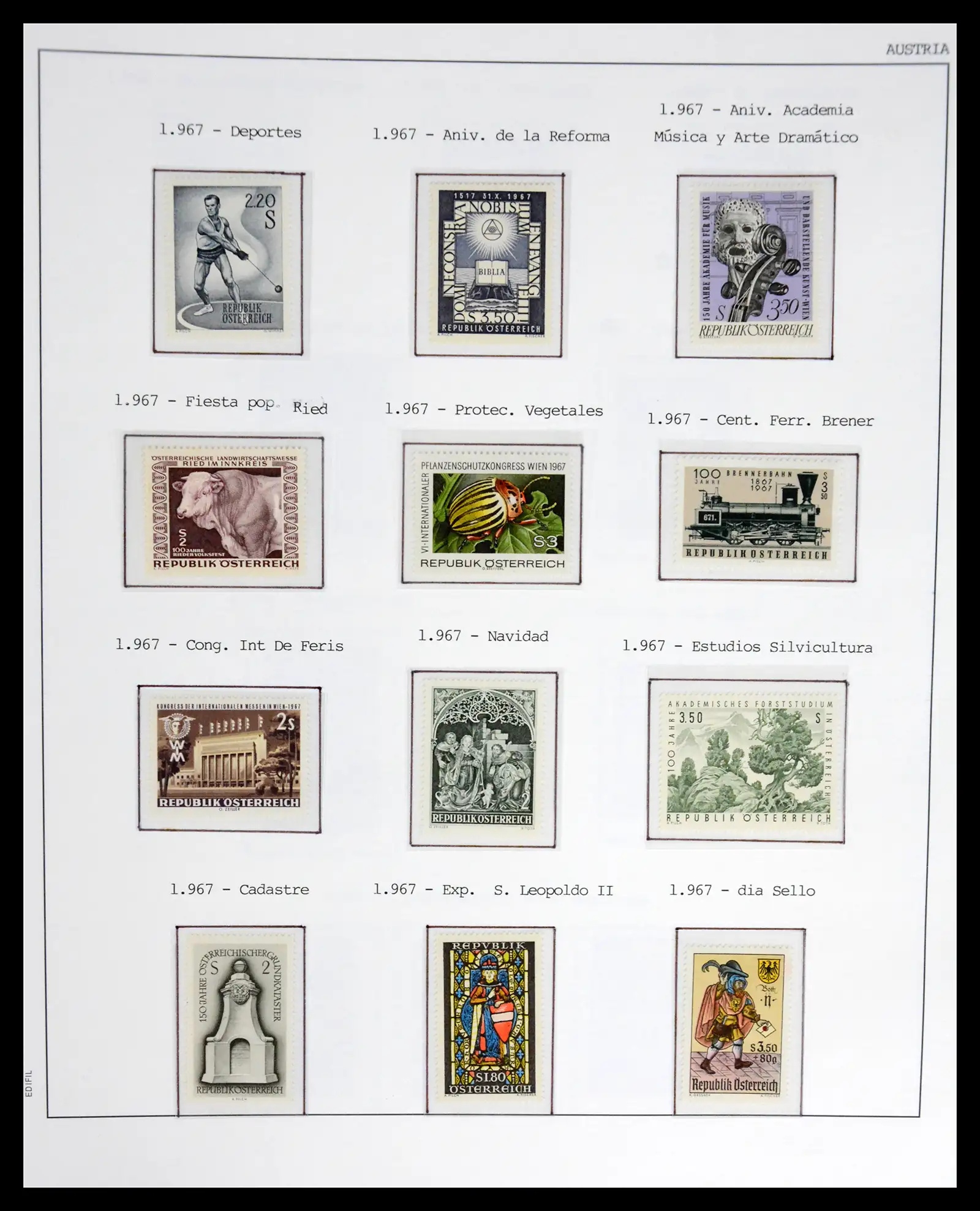 42226 0061 - Postzegelverzameling 42226 Oostenrijk 1918-2009.