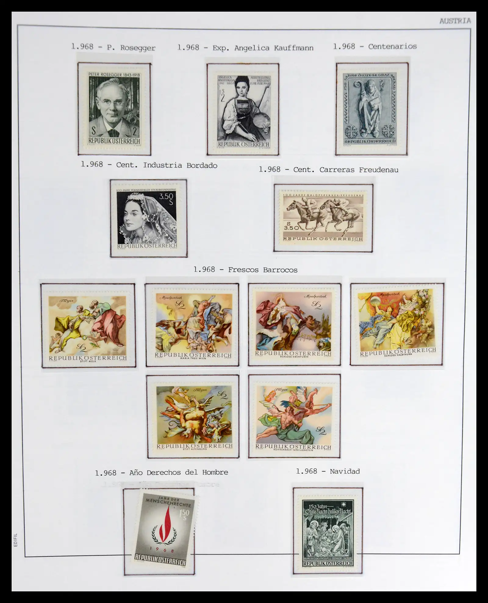 42226 0063 - Postzegelverzameling 42226 Oostenrijk 1918-2009.
