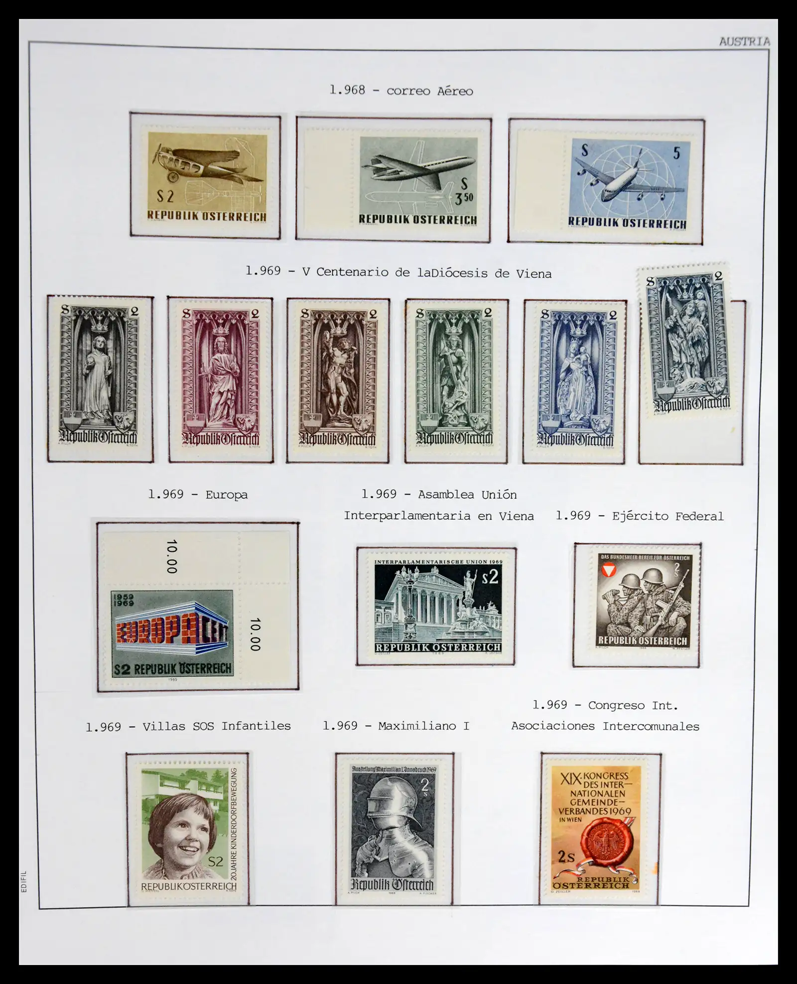 42226 0064 - Postzegelverzameling 42226 Oostenrijk 1918-2009.