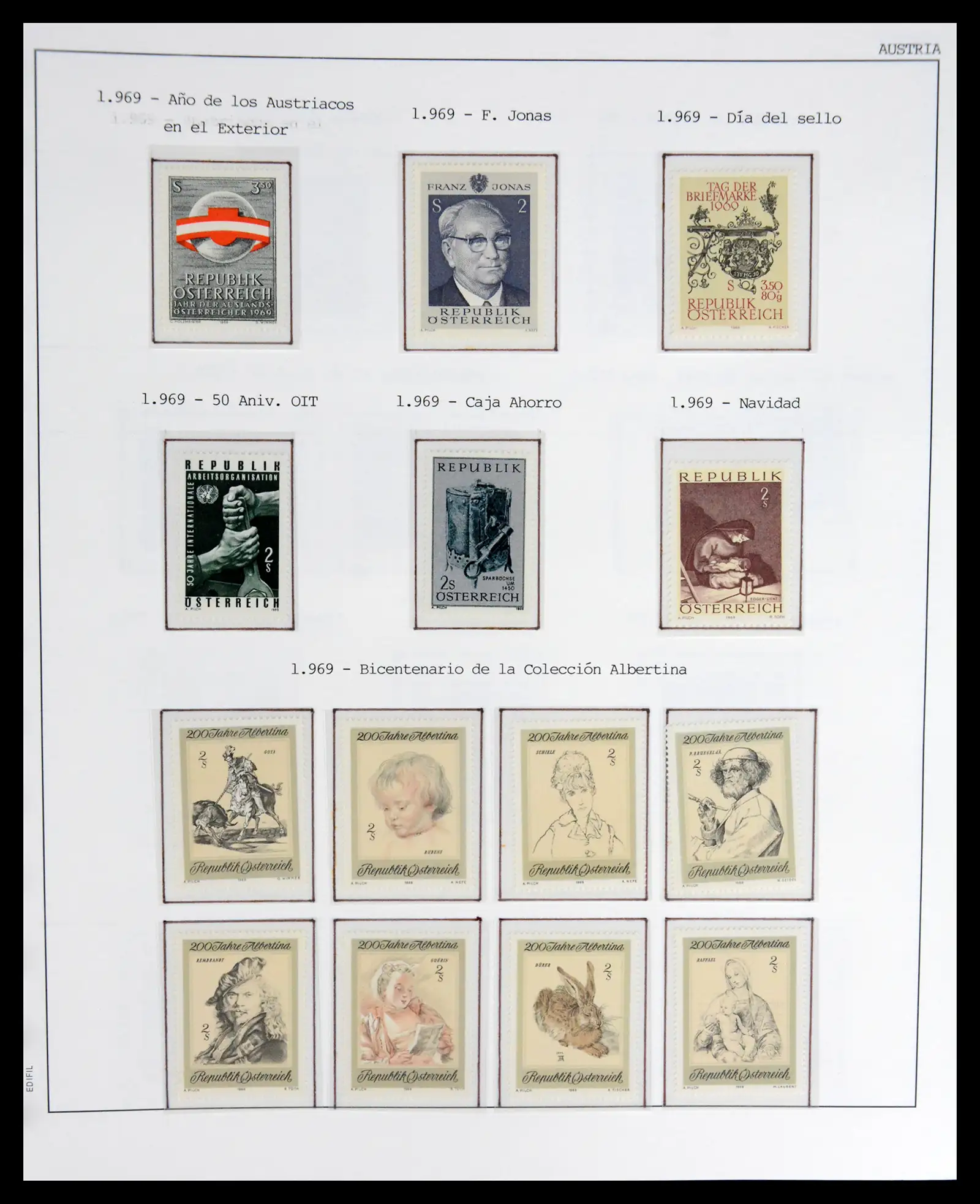 42226 0066 - Postzegelverzameling 42226 Oostenrijk 1918-2009.