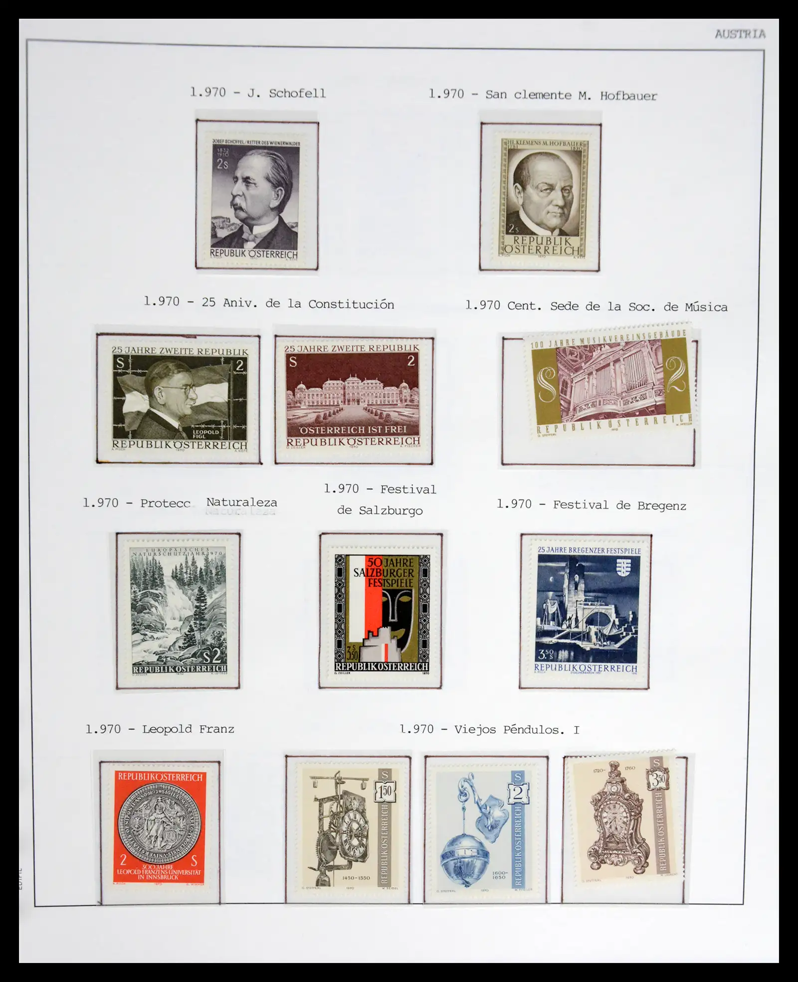 42226 0067 - Postzegelverzameling 42226 Oostenrijk 1918-2009.