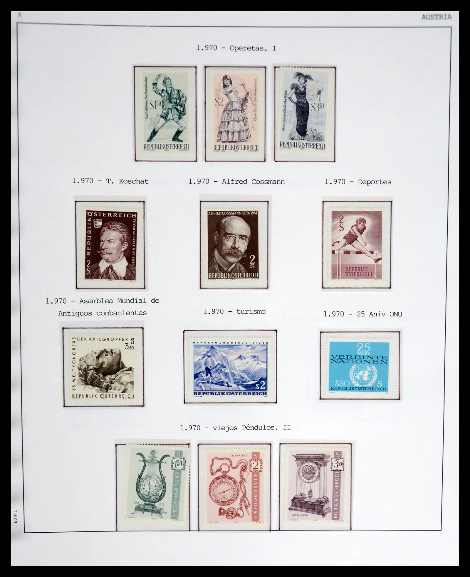 42226 0068 - Postzegelverzameling 42226 Oostenrijk 1918-2009.