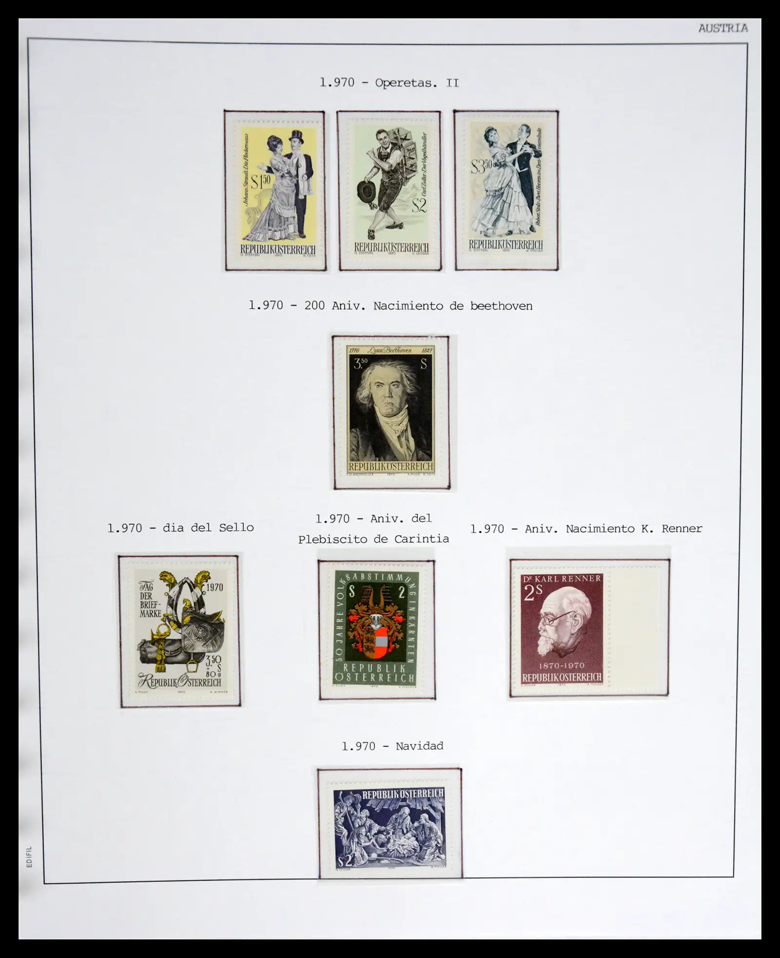 42226 0069 - Postzegelverzameling 42226 Oostenrijk 1918-2009.