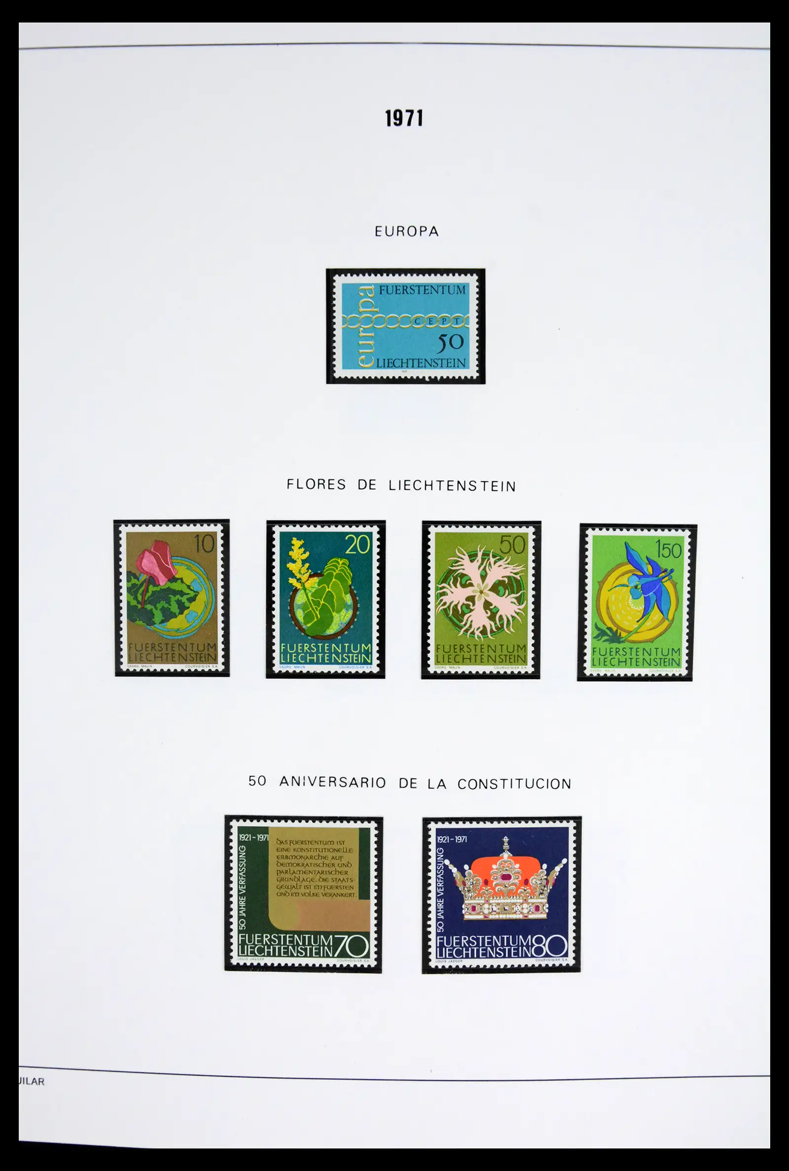 42227 0004 - Stamp collection 42227 Liechtenstein1970-2010.