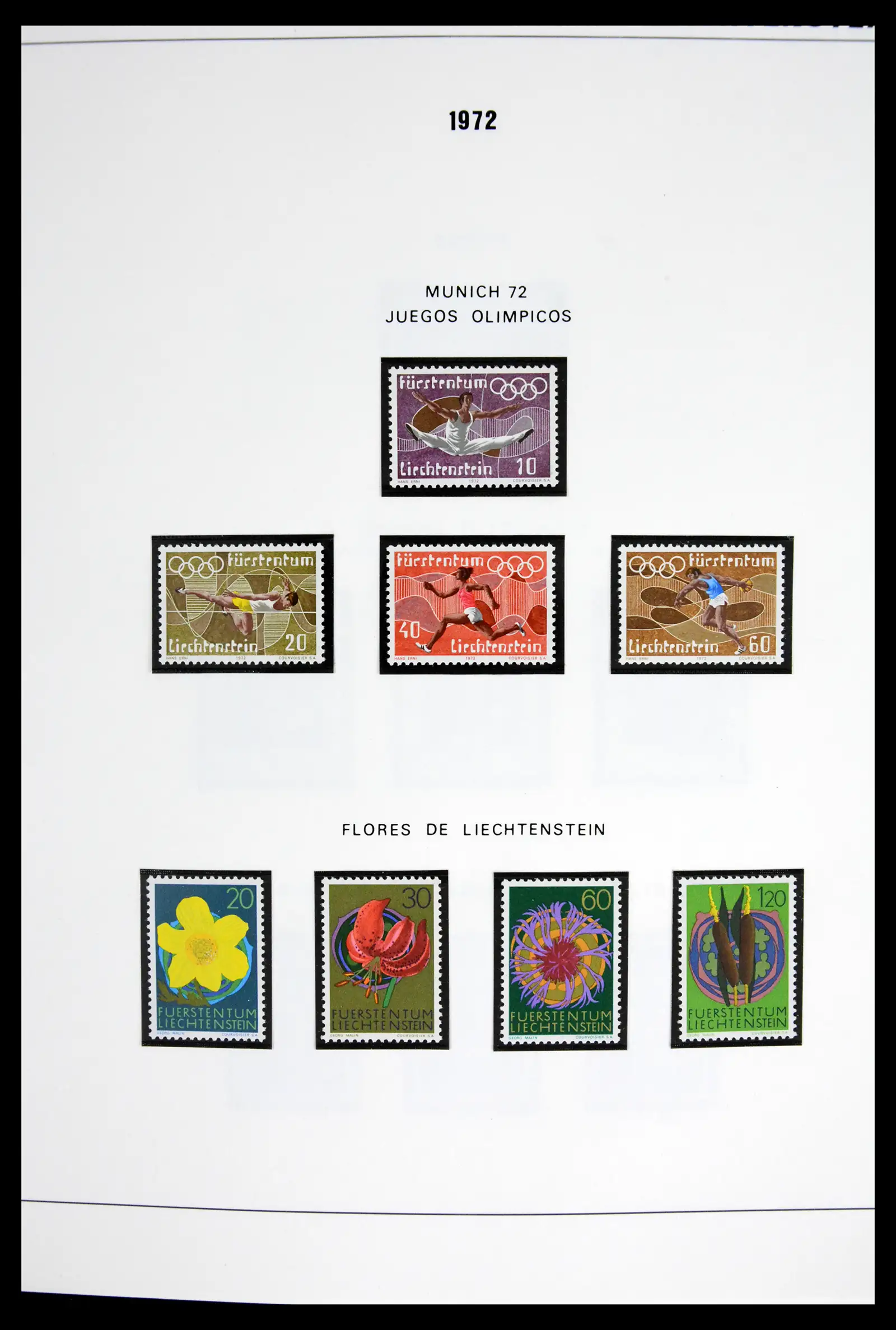 42227 0007 - Stamp collection 42227 Liechtenstein1970-2010.