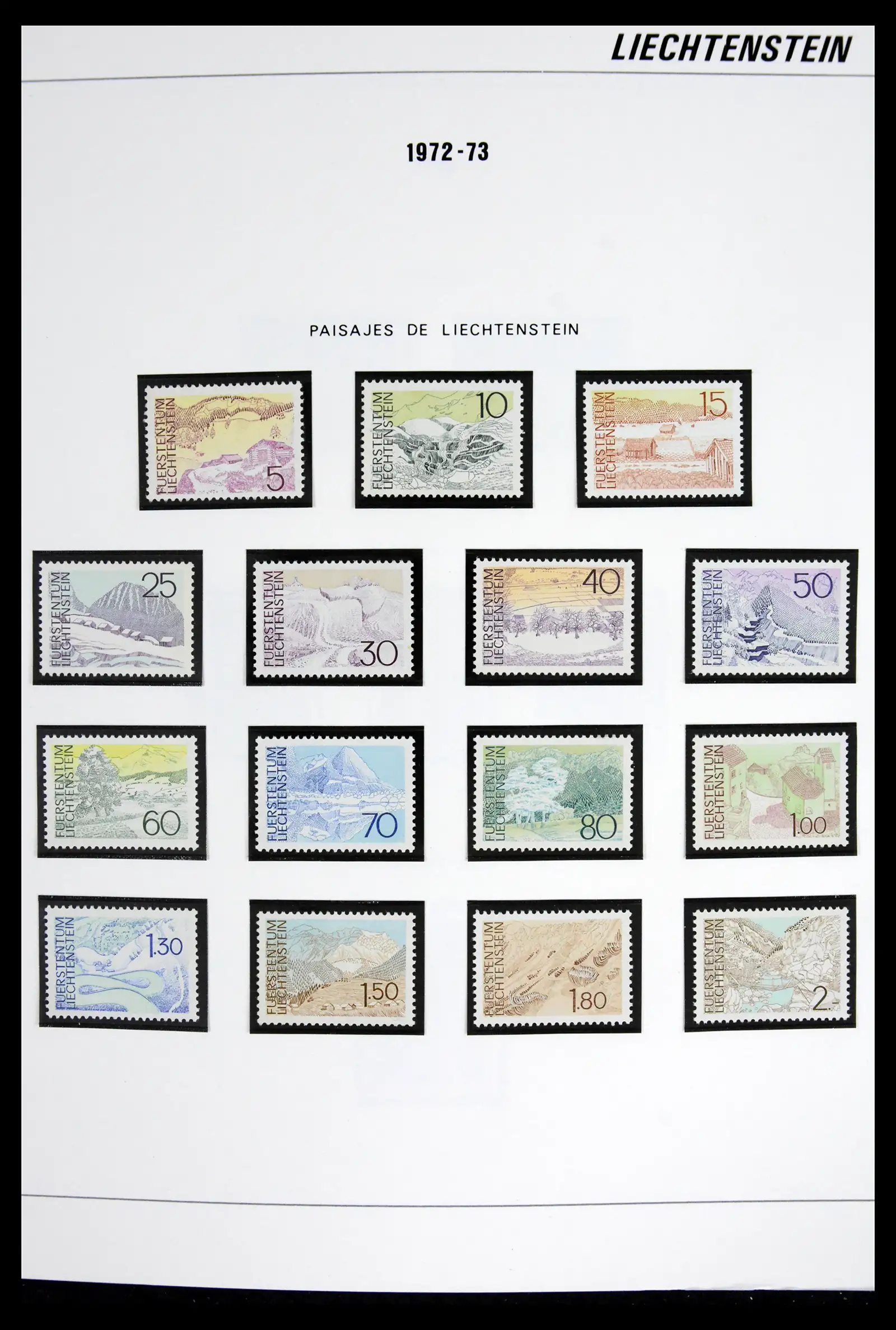 42227 0010 - Stamp collection 42227 Liechtenstein1970-2010.