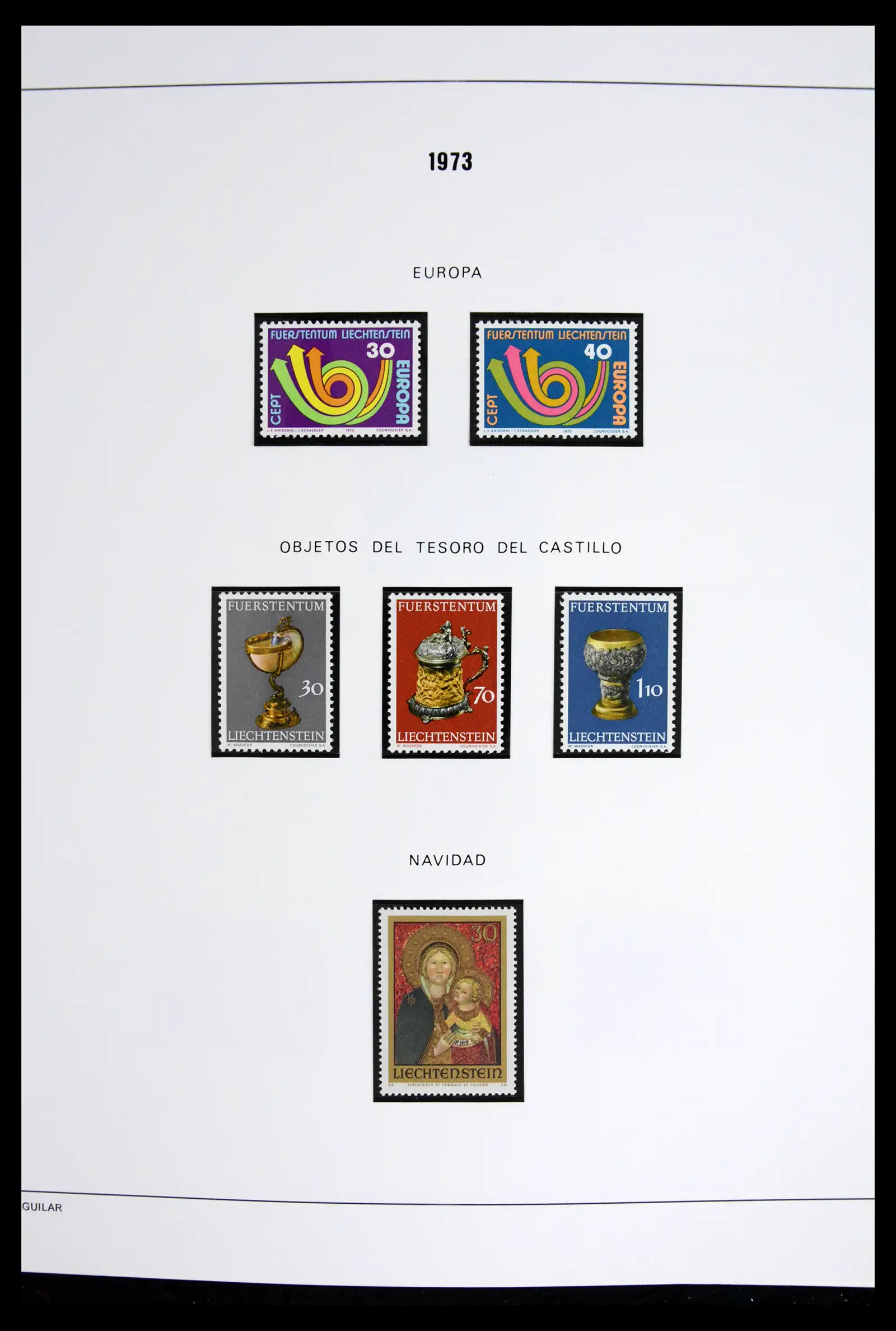 42227 0011 - Stamp collection 42227 Liechtenstein1970-2010.