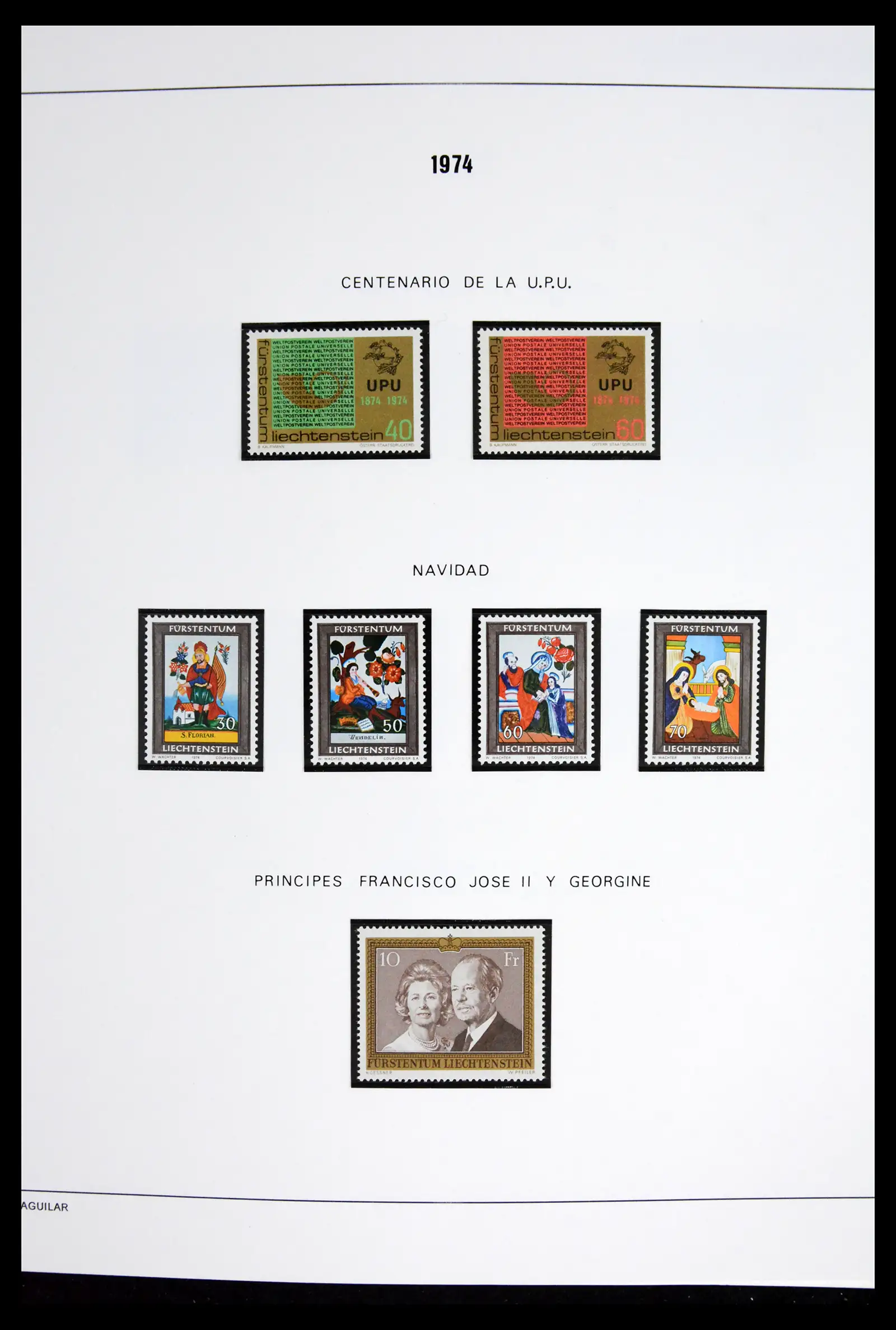 42227 0015 - Stamp collection 42227 Liechtenstein1970-2010.