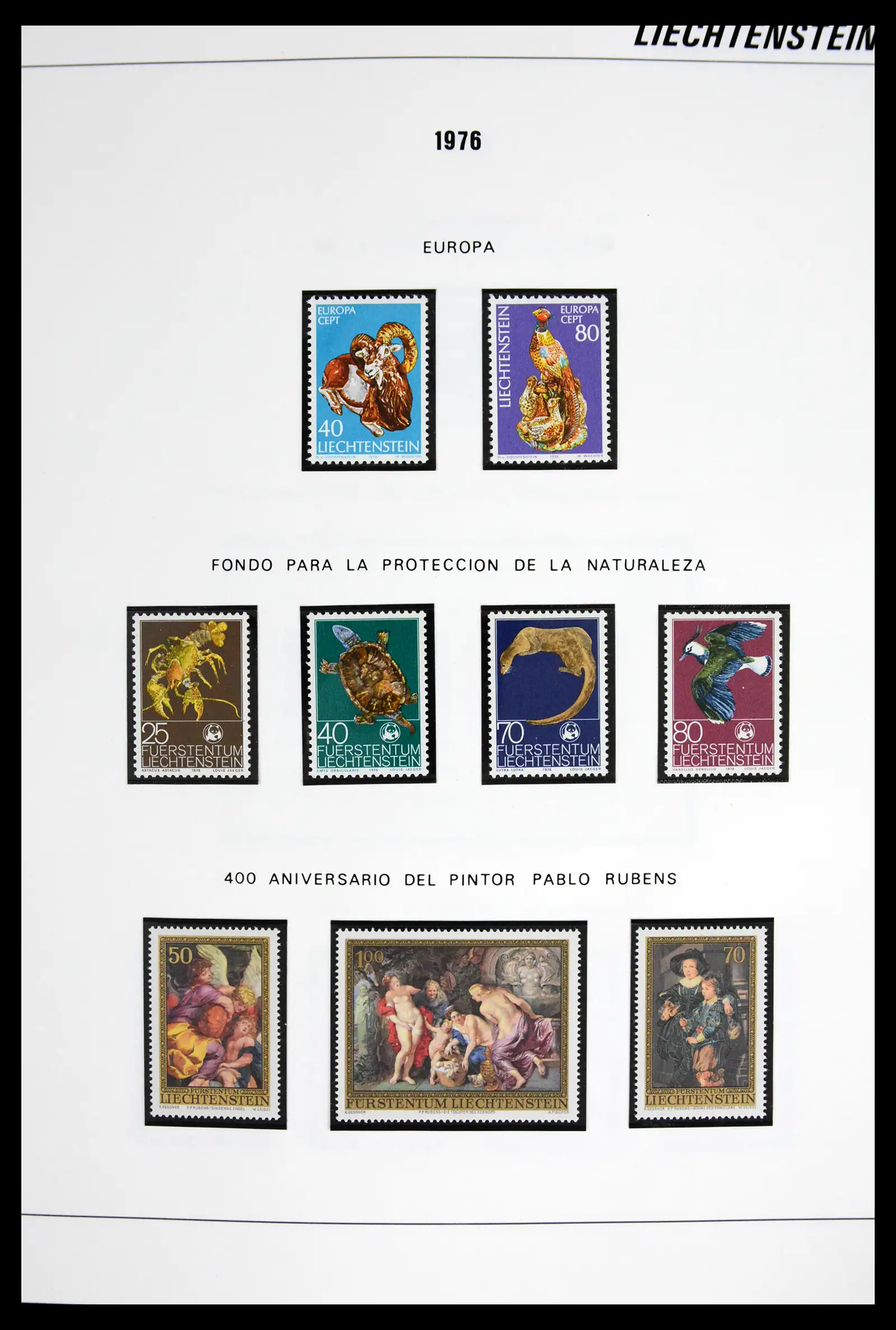 42227 0019 - Stamp collection 42227 Liechtenstein1970-2010.