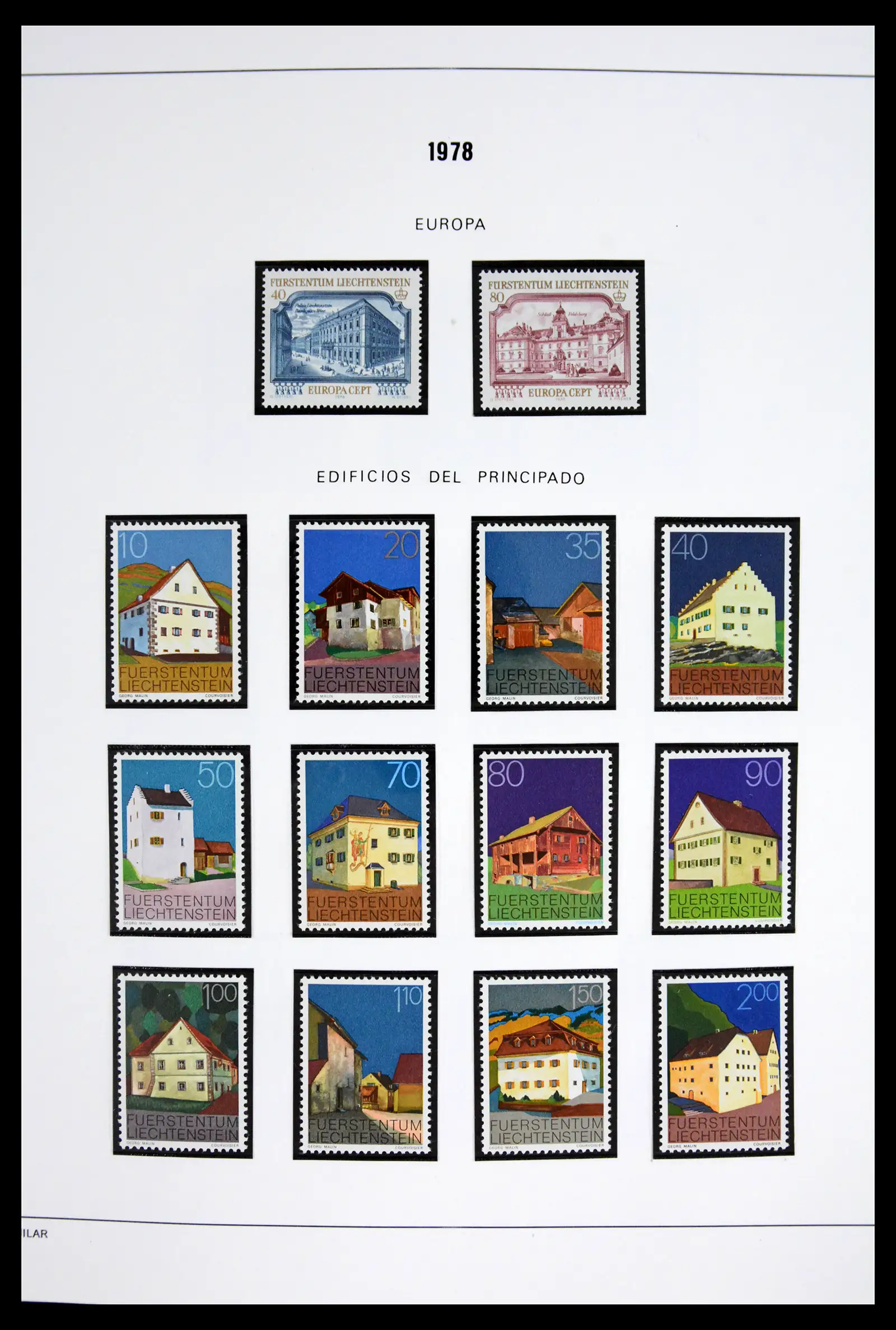42227 0025 - Stamp collection 42227 Liechtenstein1970-2010.