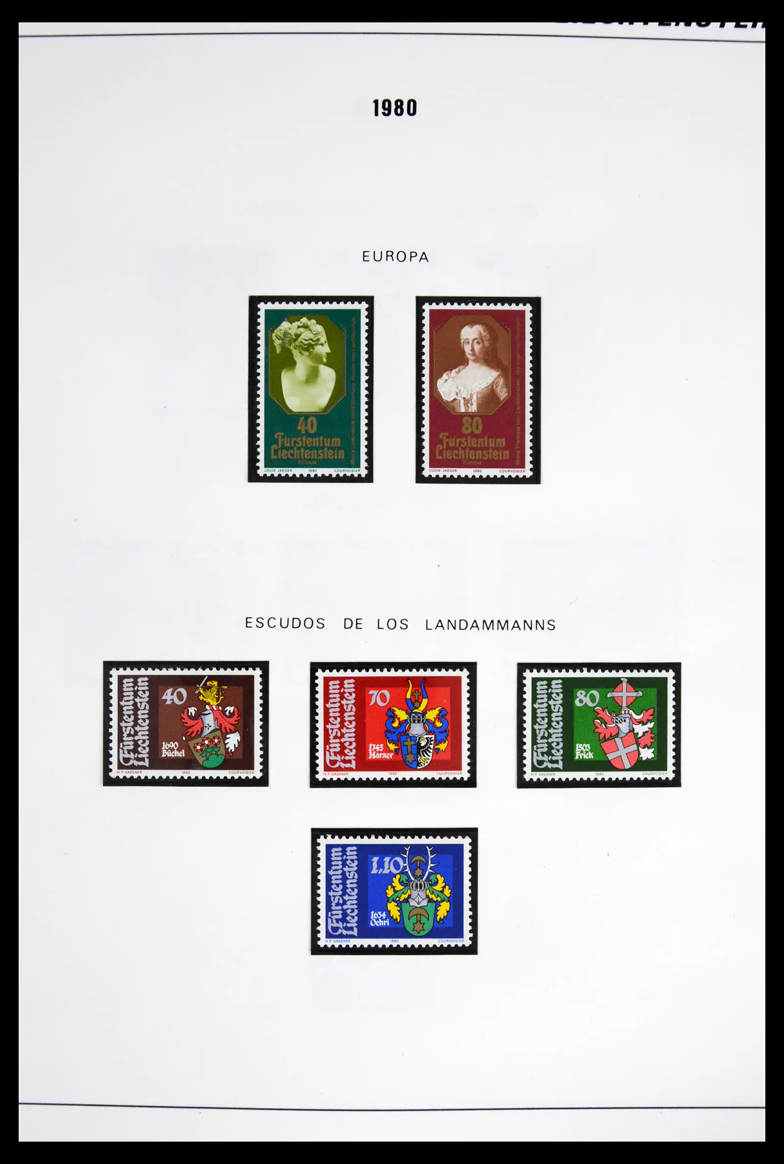 42227 0031 - Stamp collection 42227 Liechtenstein1970-2010.