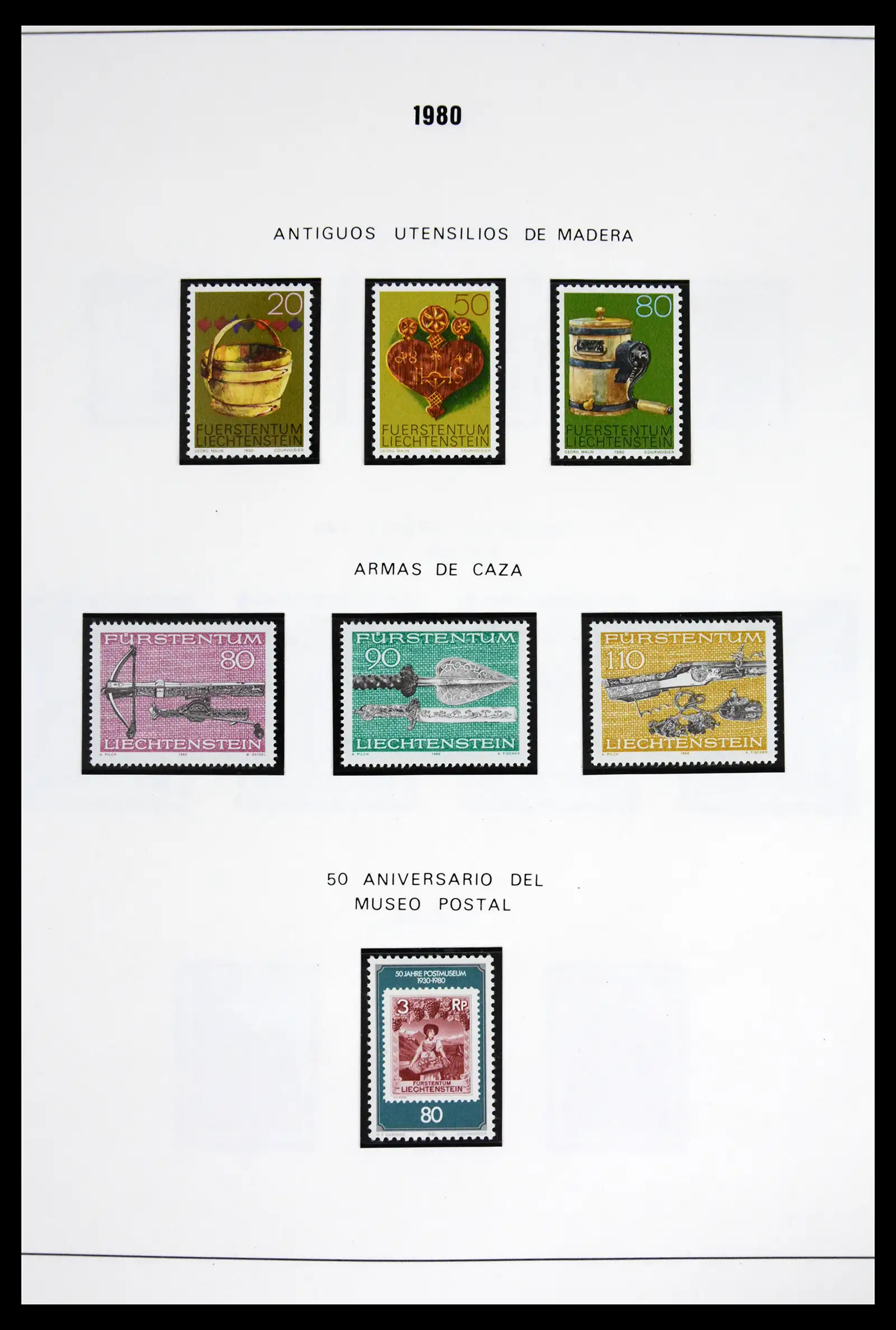 42227 0032 - Stamp collection 42227 Liechtenstein1970-2010.
