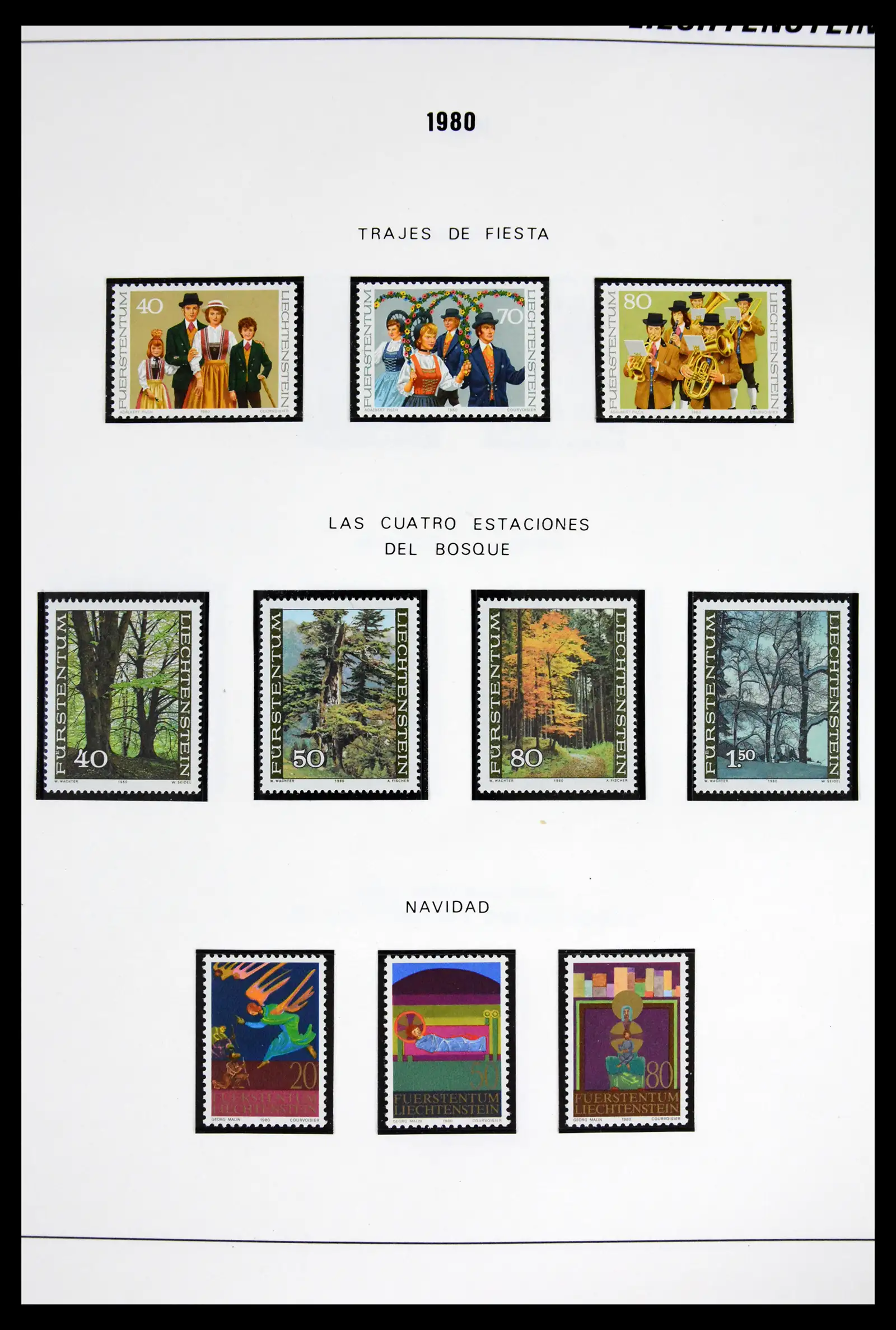 42227 0033 - Stamp collection 42227 Liechtenstein1970-2010.