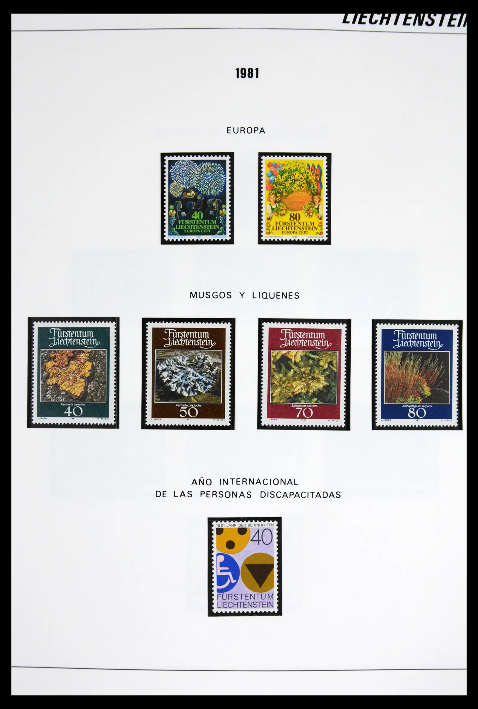 42227 0034 - Stamp collection 42227 Liechtenstein1970-2010.