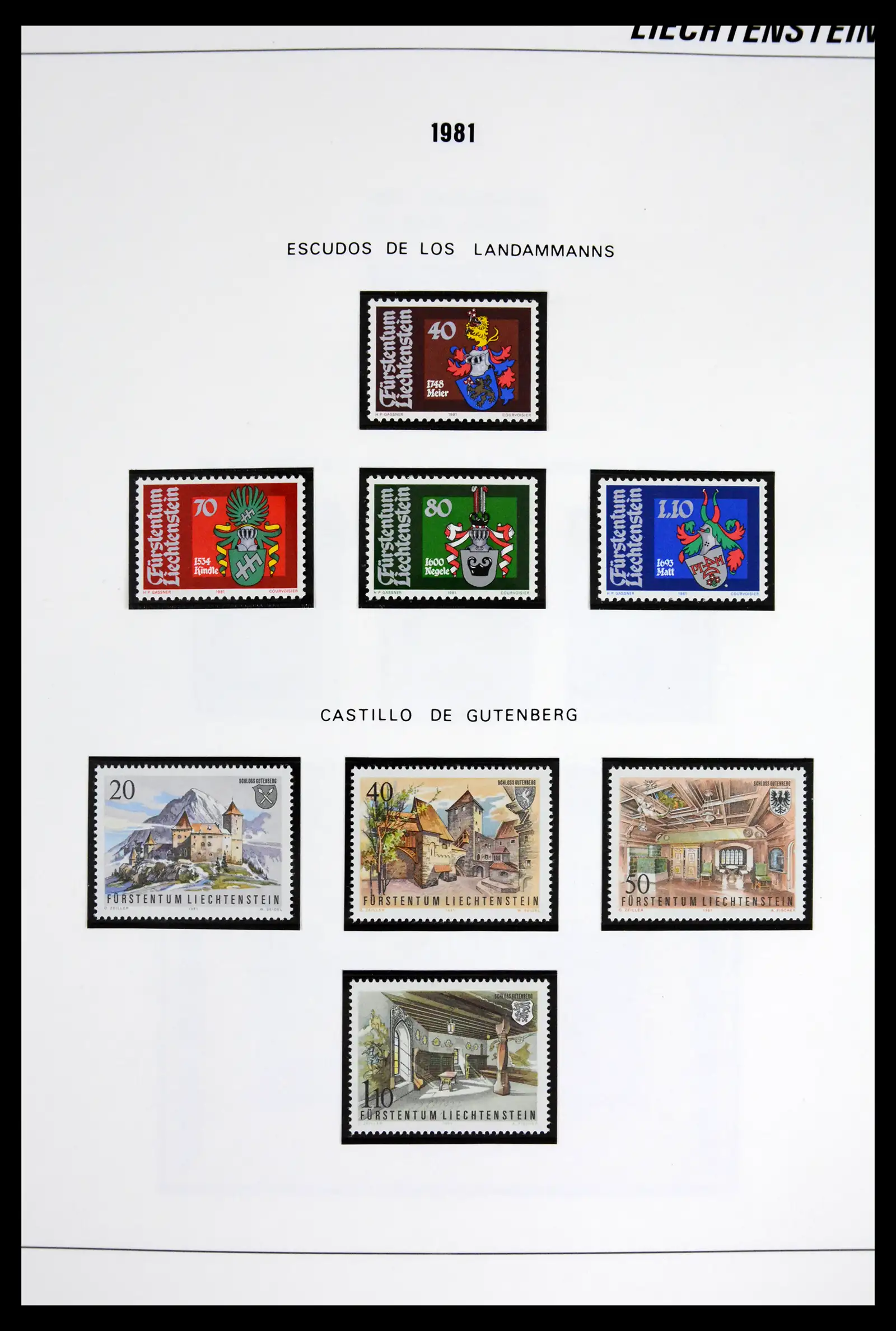 42227 0035 - Stamp collection 42227 Liechtenstein1970-2010.