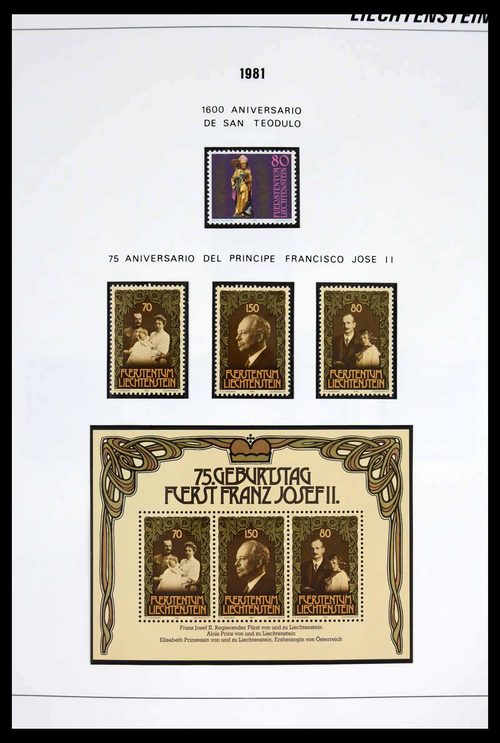 42227 0036 - Stamp collection 42227 Liechtenstein1970-2010.