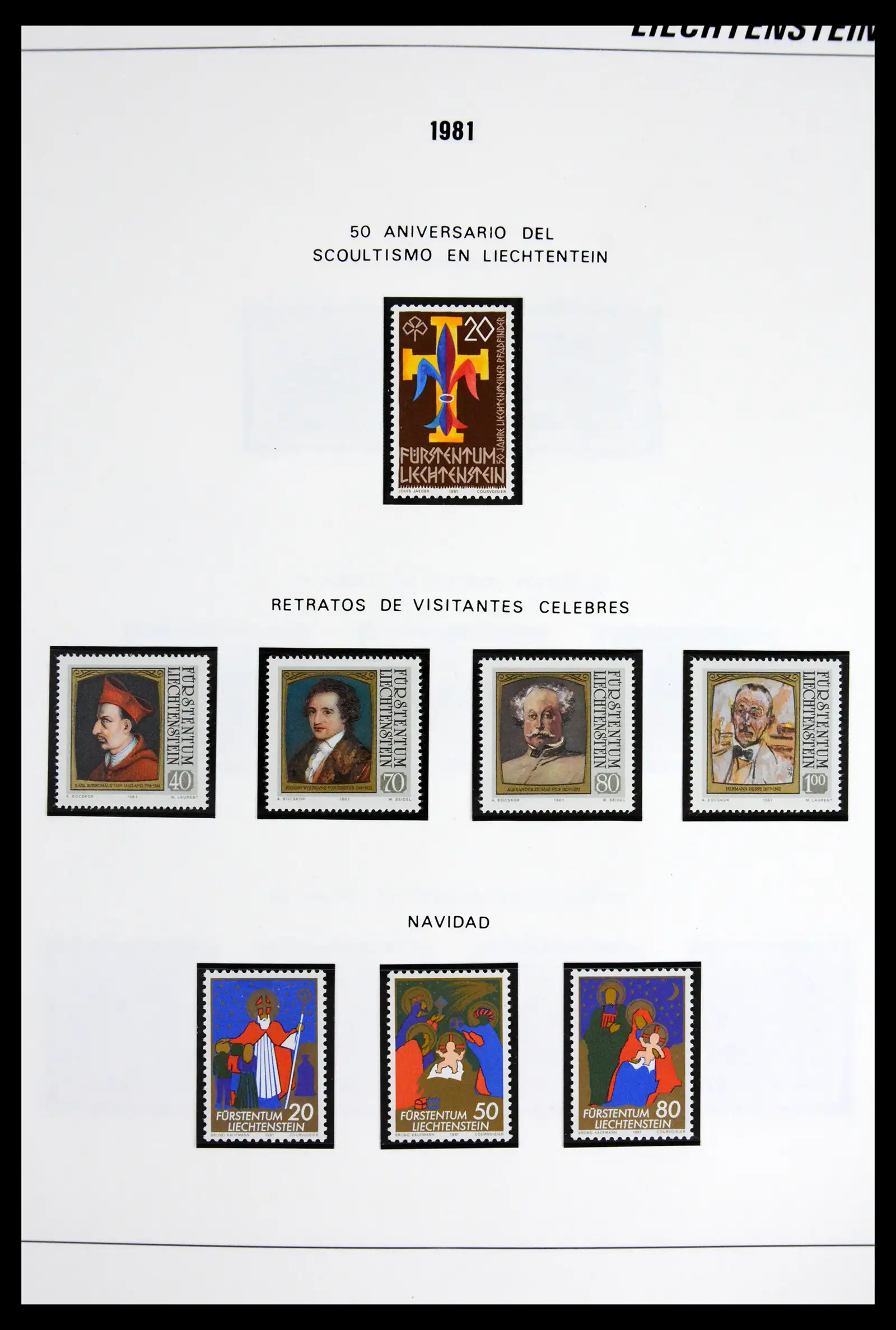 42227 0037 - Stamp collection 42227 Liechtenstein1970-2010.