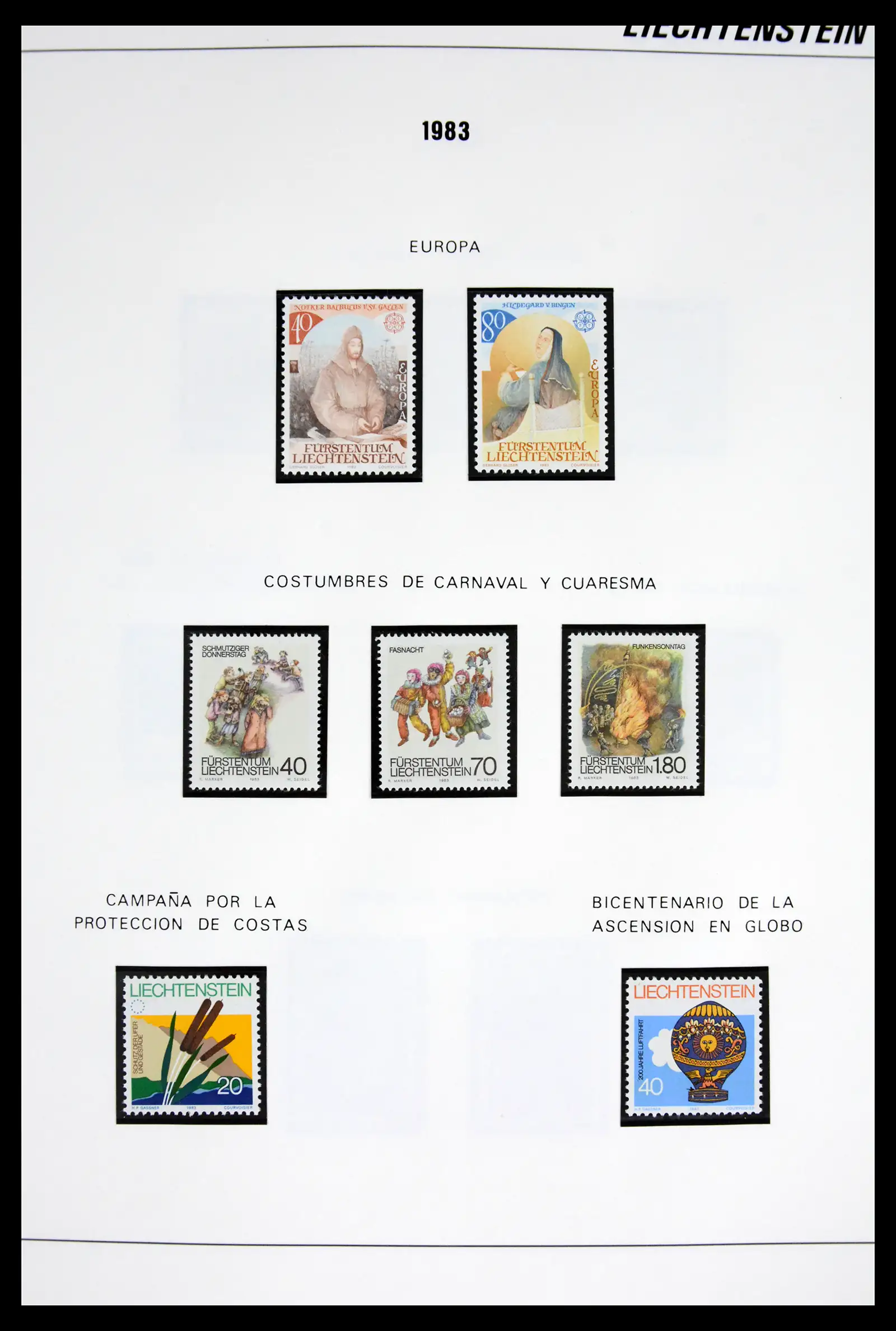 42227 0041 - Stamp collection 42227 Liechtenstein1970-2010.