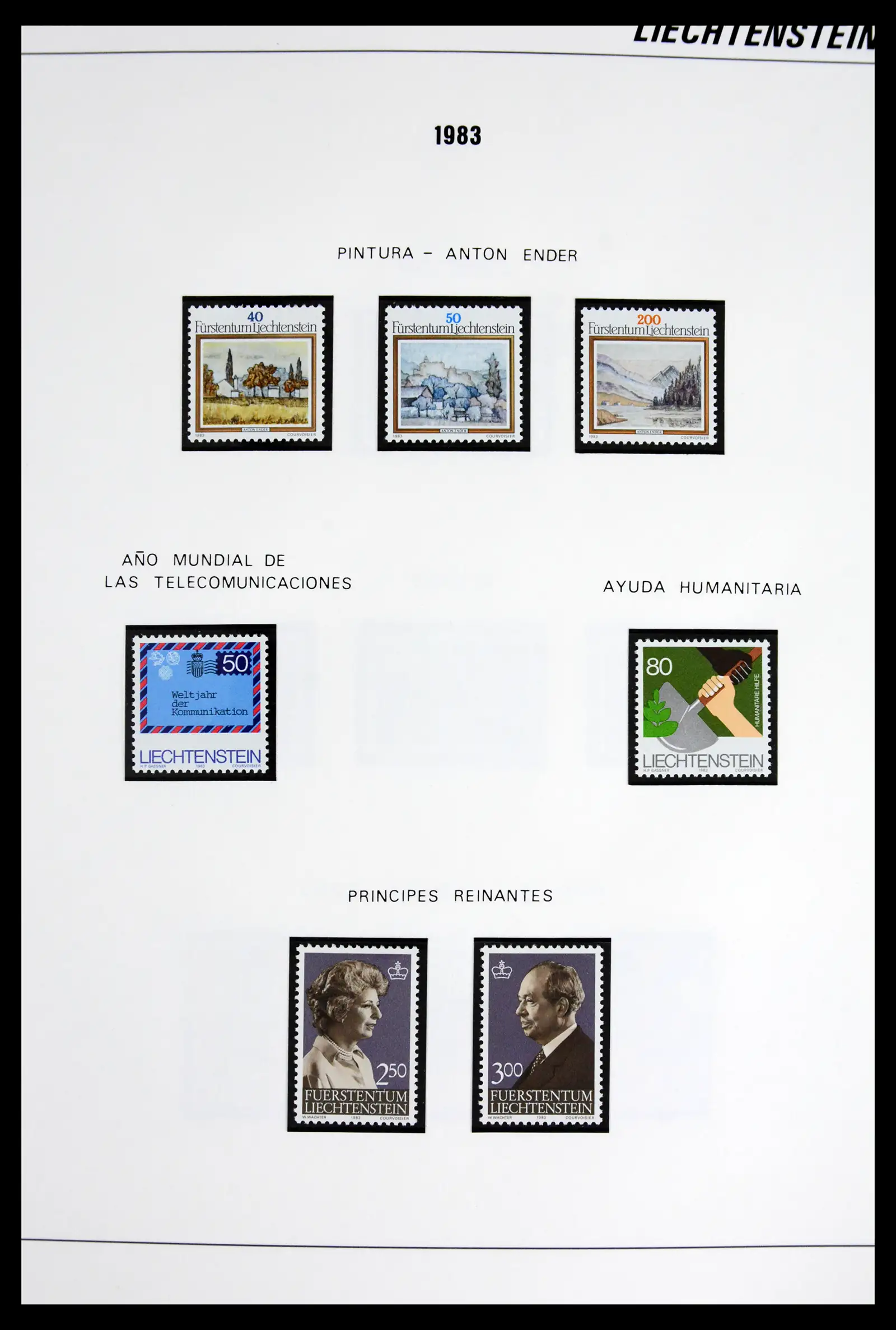 42227 0042 - Stamp collection 42227 Liechtenstein1970-2010.