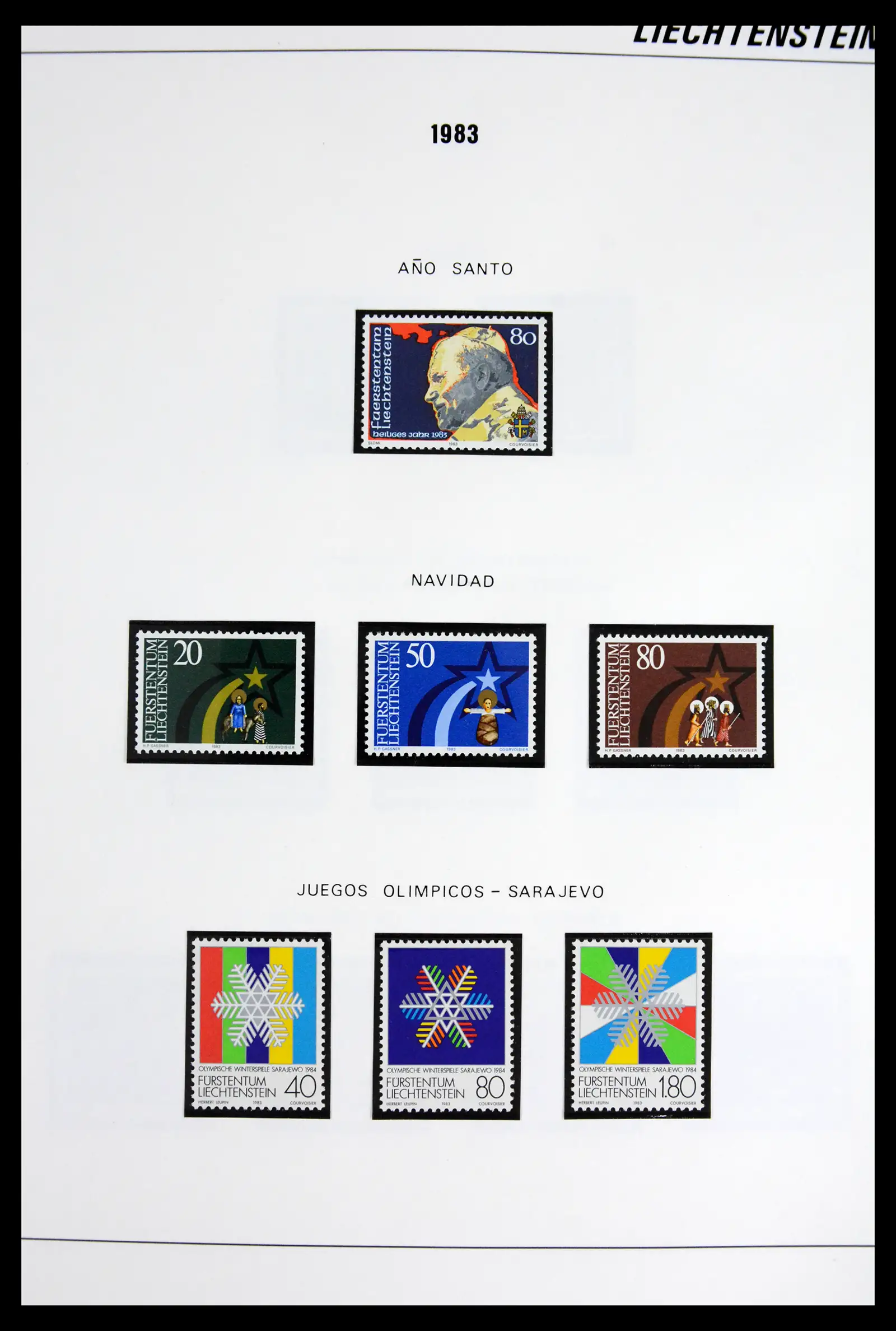 42227 0043 - Stamp collection 42227 Liechtenstein1970-2010.