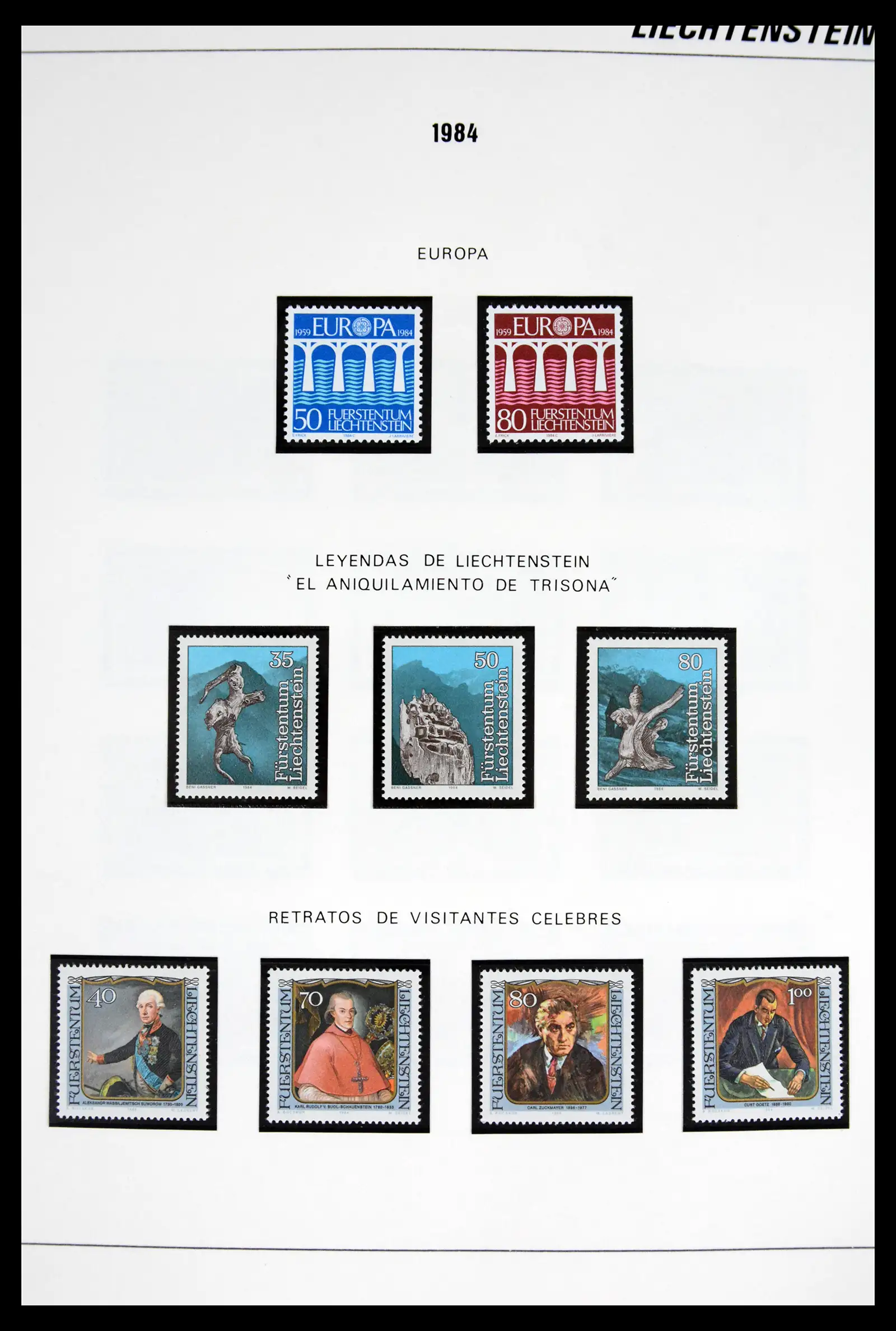 42227 0044 - Stamp collection 42227 Liechtenstein1970-2010.