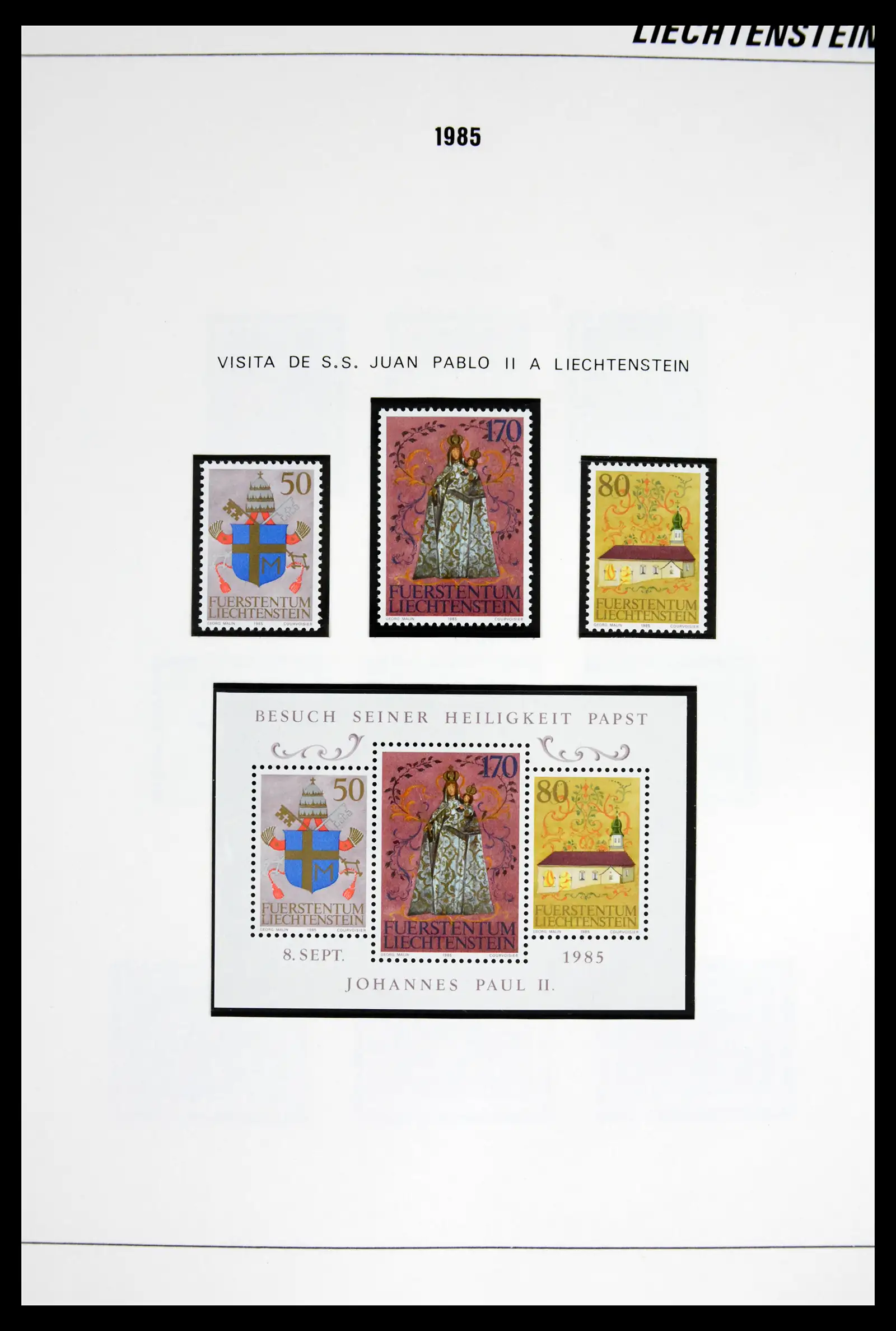 42227 0049 - Stamp collection 42227 Liechtenstein1970-2010.