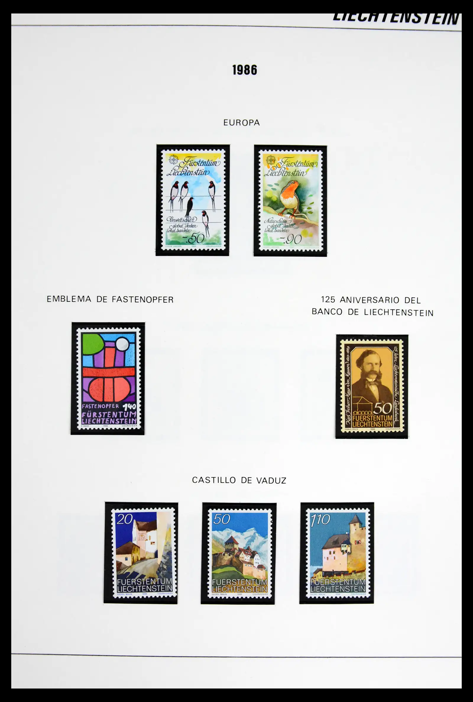 42227 0051 - Stamp collection 42227 Liechtenstein1970-2010.