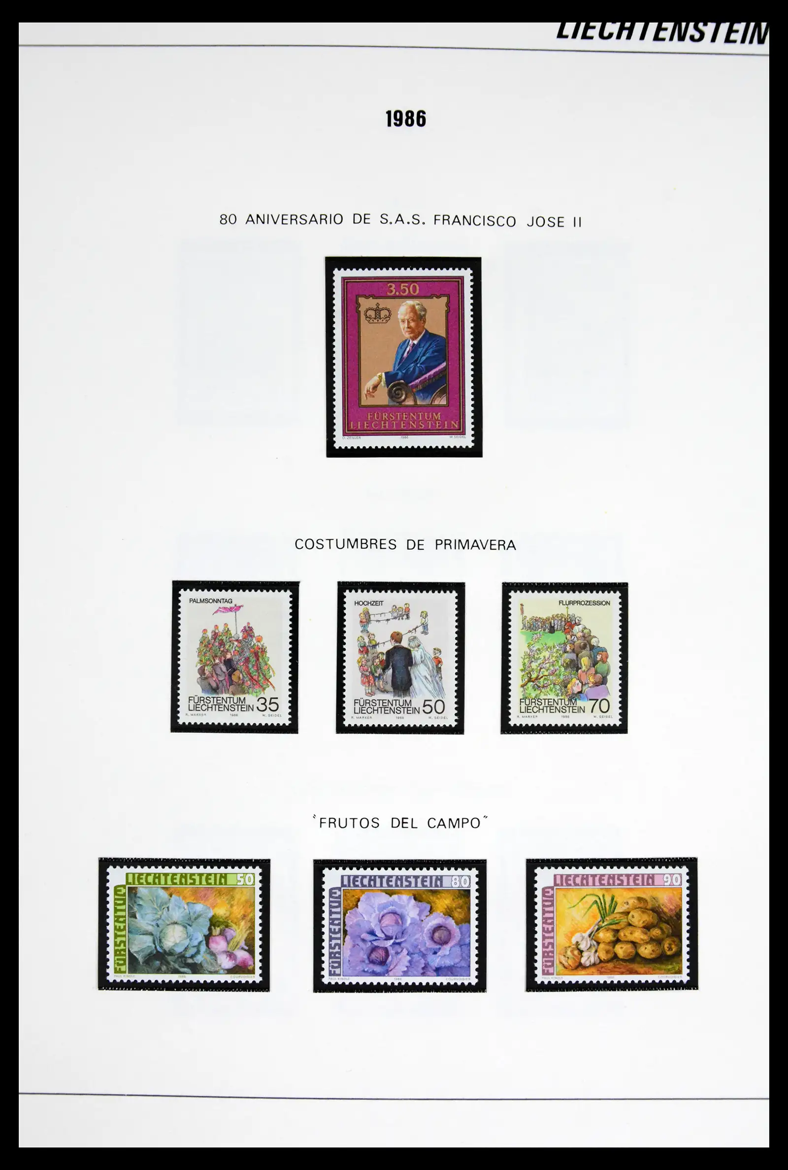 42227 0052 - Stamp collection 42227 Liechtenstein1970-2010.