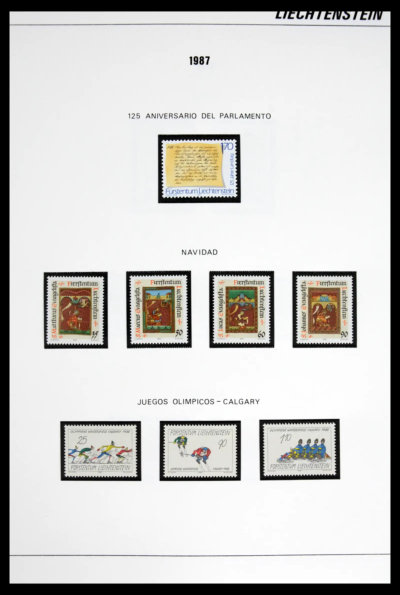 42227 0056 - Stamp collection 42227 Liechtenstein1970-2010.