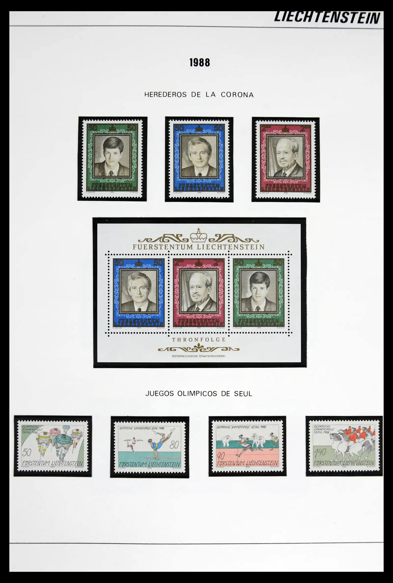 42227 0058 - Stamp collection 42227 Liechtenstein1970-2010.