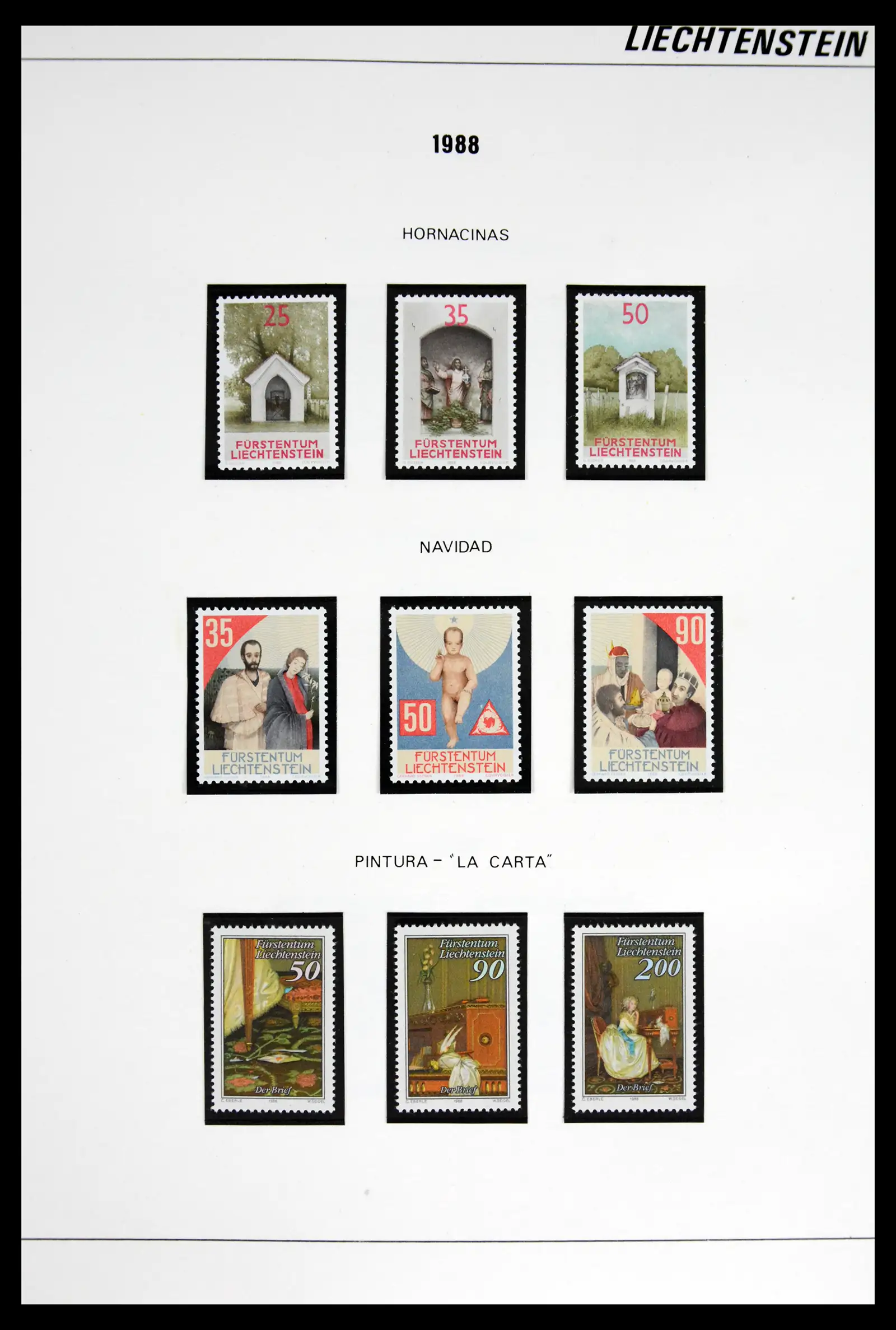 42227 0059 - Stamp collection 42227 Liechtenstein1970-2010.