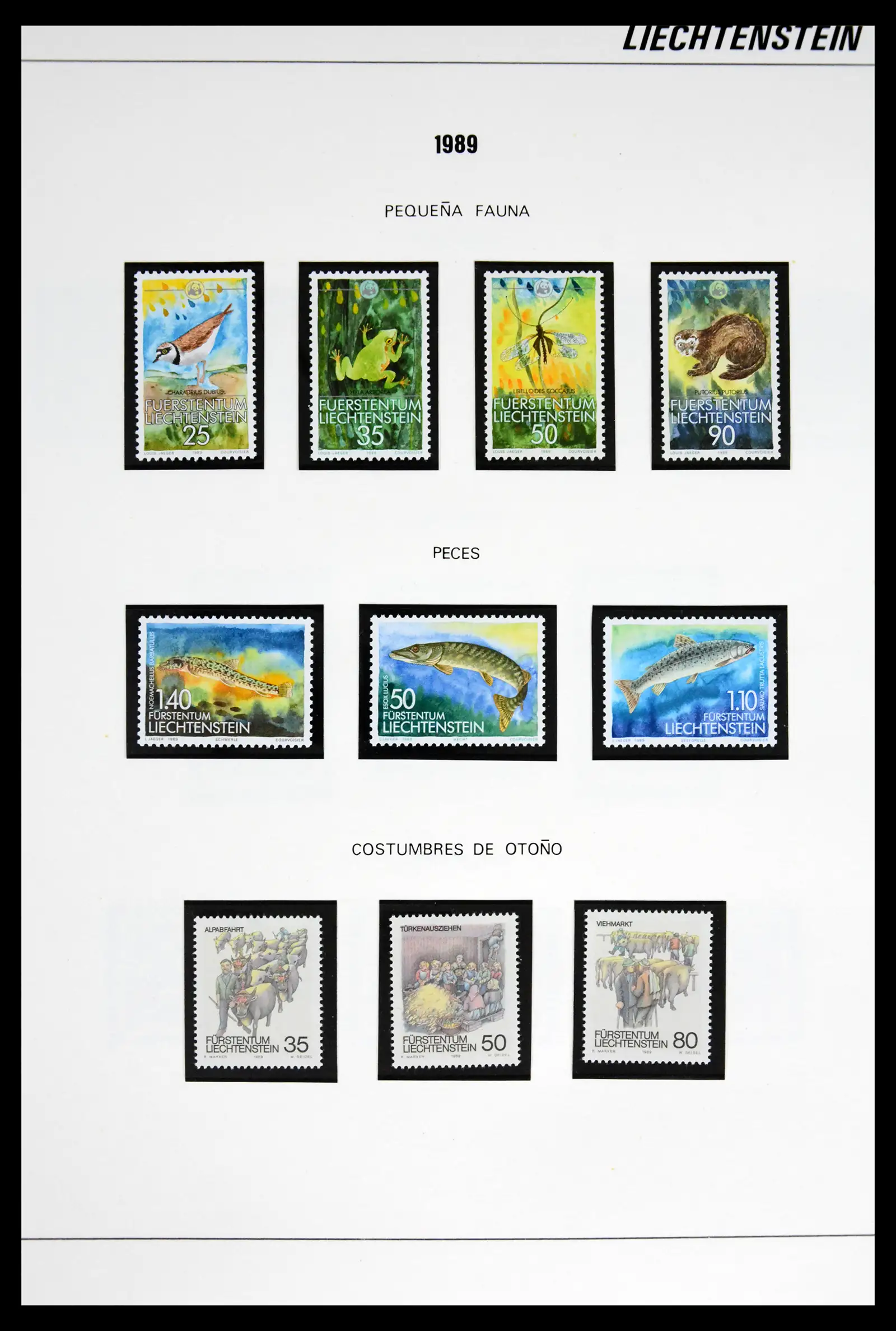 42227 0061 - Stamp collection 42227 Liechtenstein1970-2010.