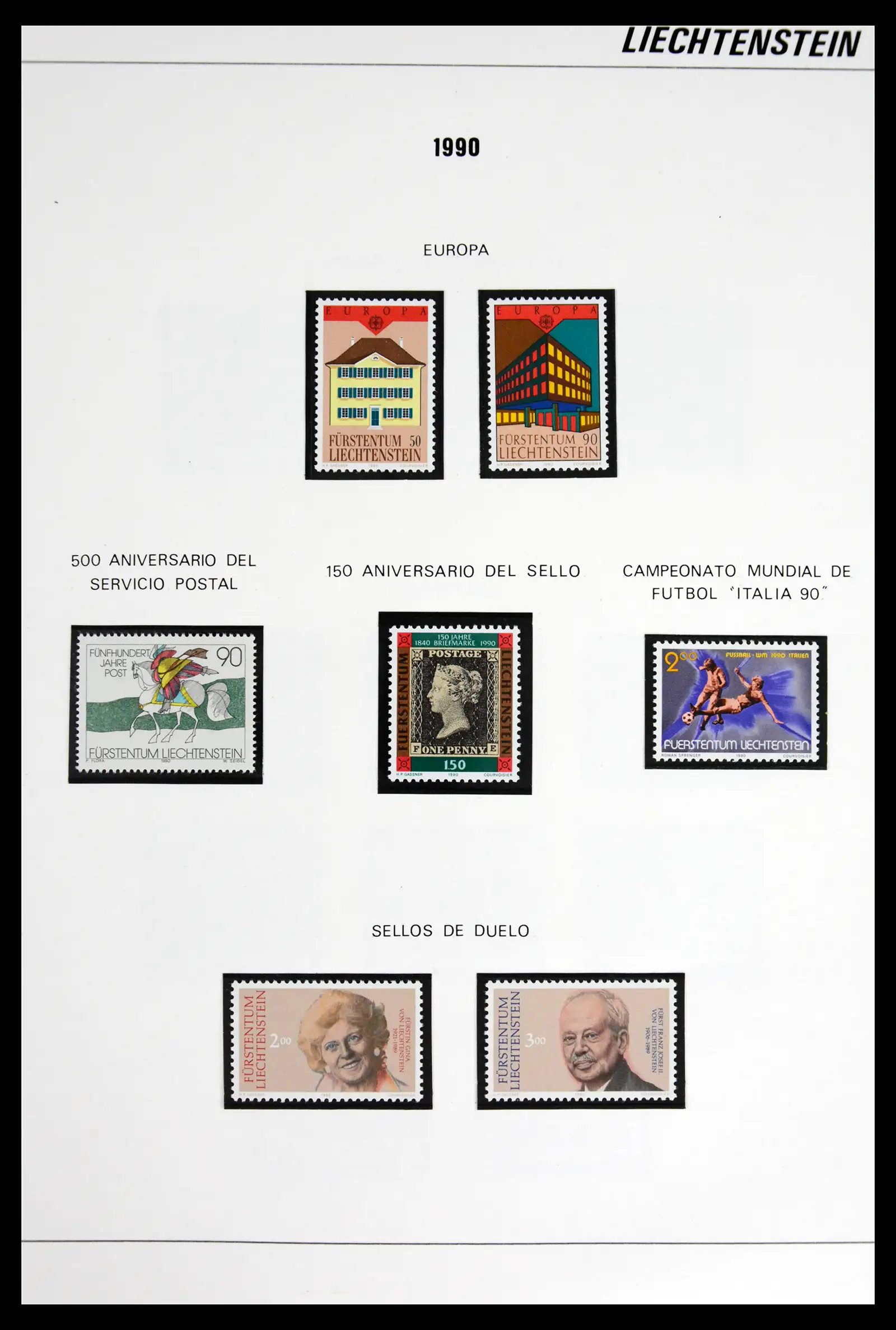 42227 0063 - Stamp collection 42227 Liechtenstein1970-2010.