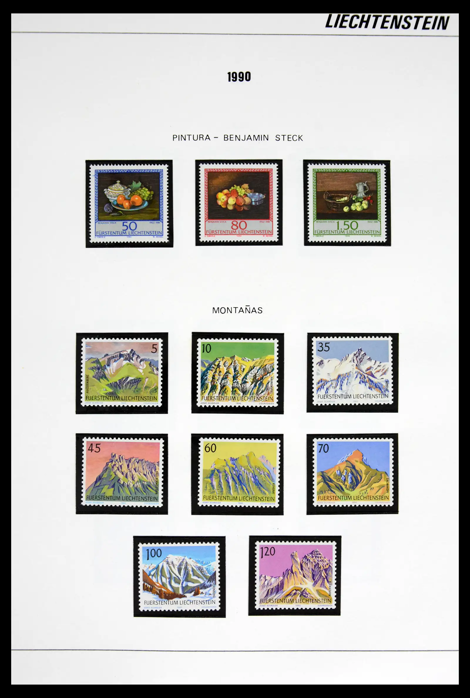 42227 0064 - Stamp collection 42227 Liechtenstein1970-2010.