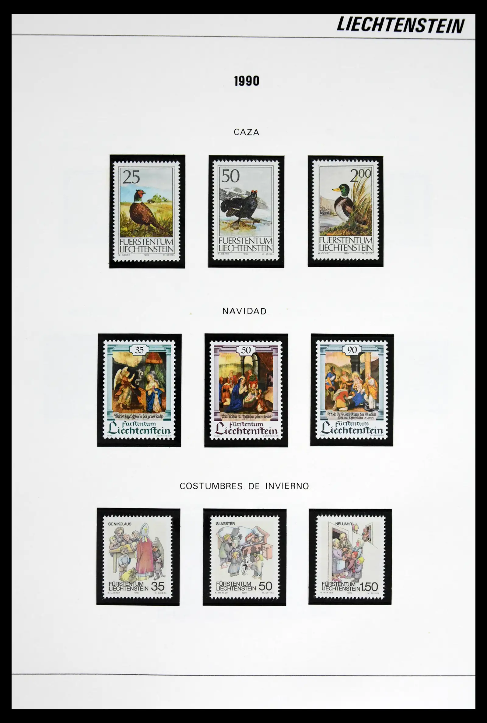 42227 0065 - Stamp collection 42227 Liechtenstein1970-2010.