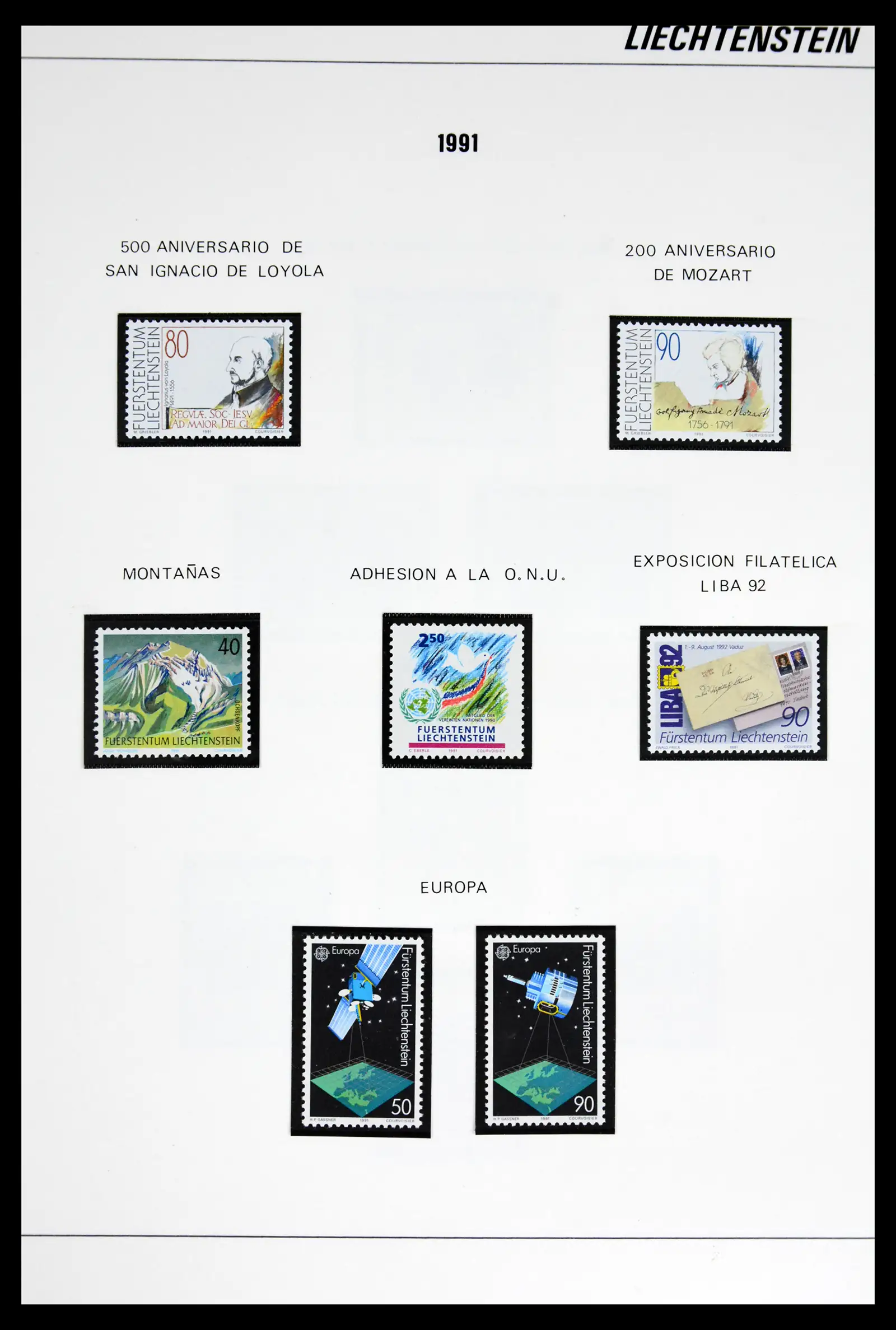 42227 0066 - Stamp collection 42227 Liechtenstein1970-2010.