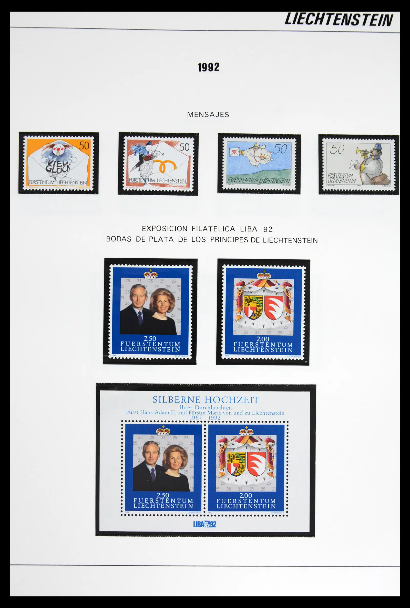42227 0070 - Stamp collection 42227 Liechtenstein1970-2010.