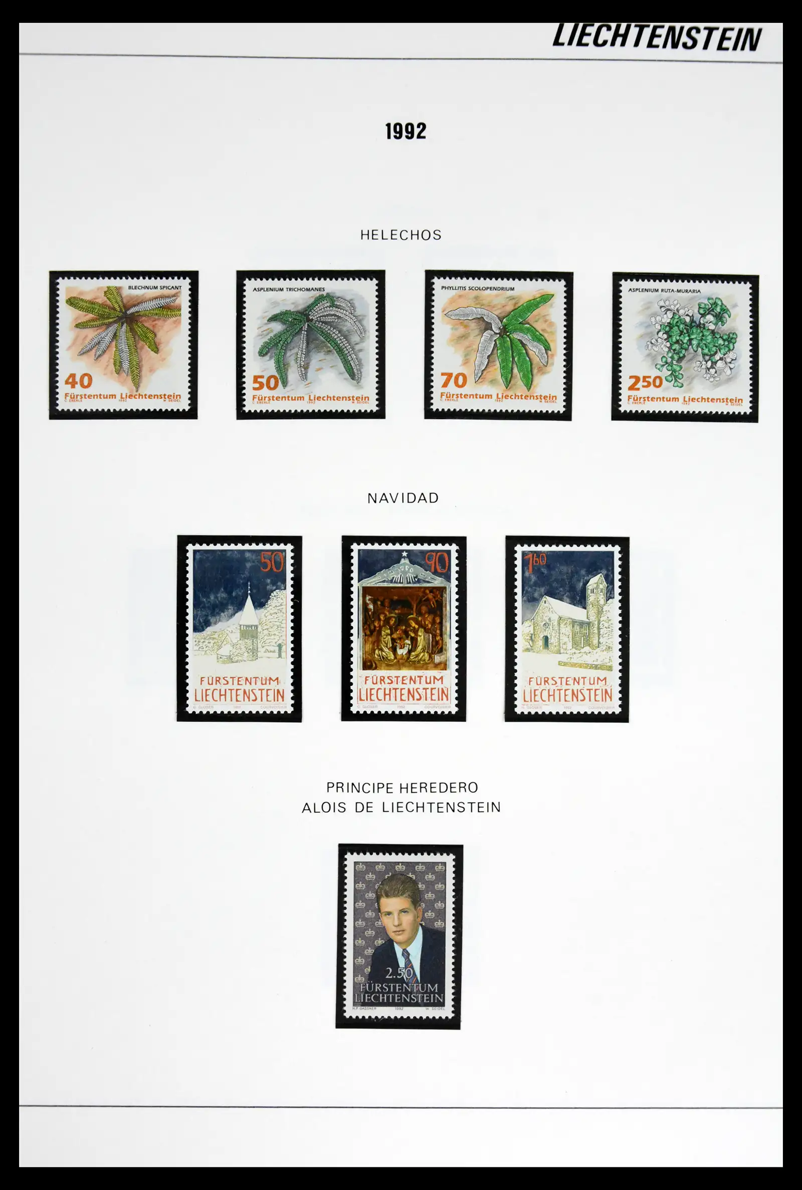 42227 0071 - Stamp collection 42227 Liechtenstein1970-2010.