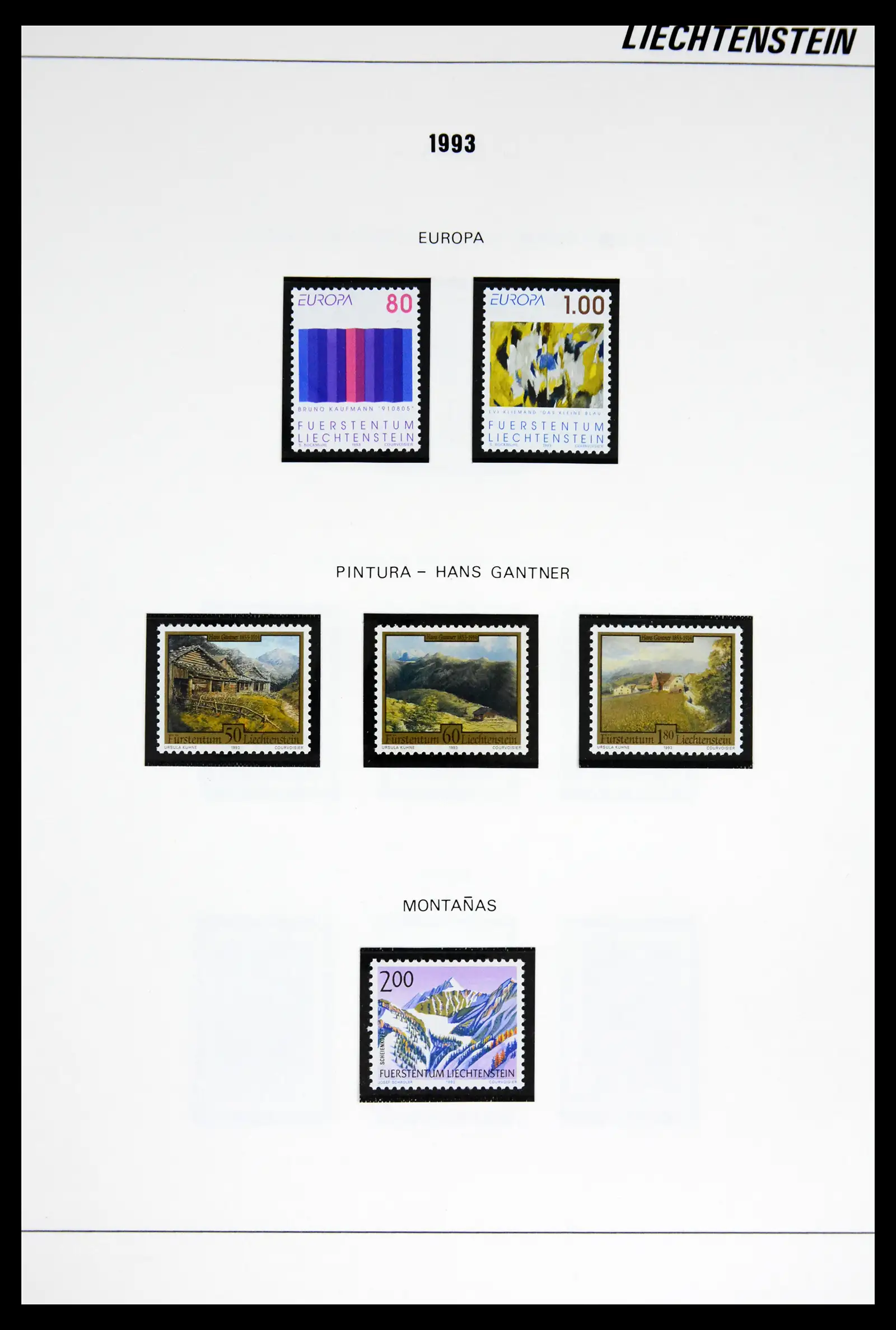 42227 0072 - Stamp collection 42227 Liechtenstein1970-2010.