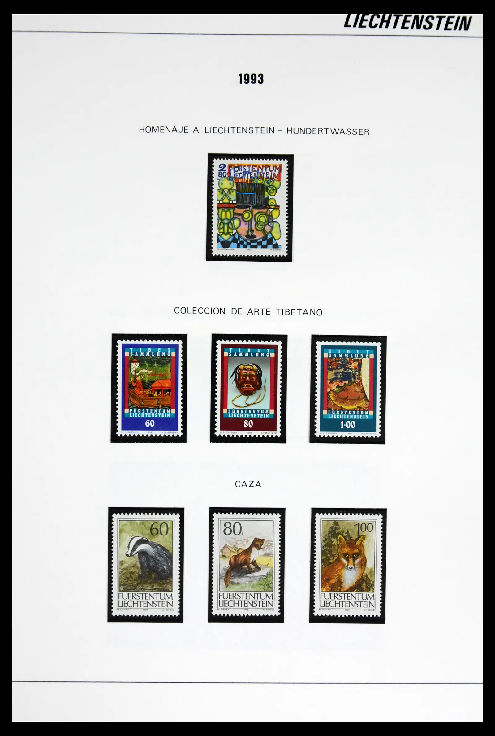 42227 0073 - Stamp collection 42227 Liechtenstein1970-2010.