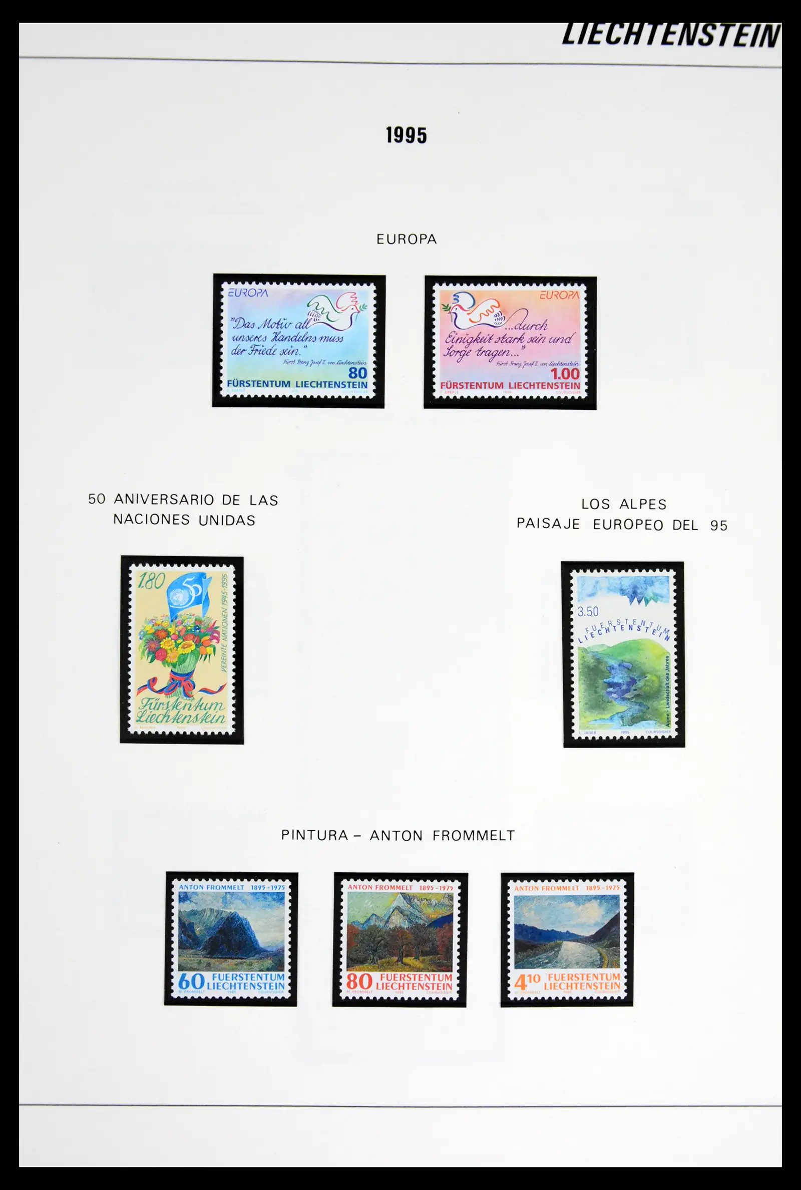 42227 0079 - Stamp collection 42227 Liechtenstein1970-2010.