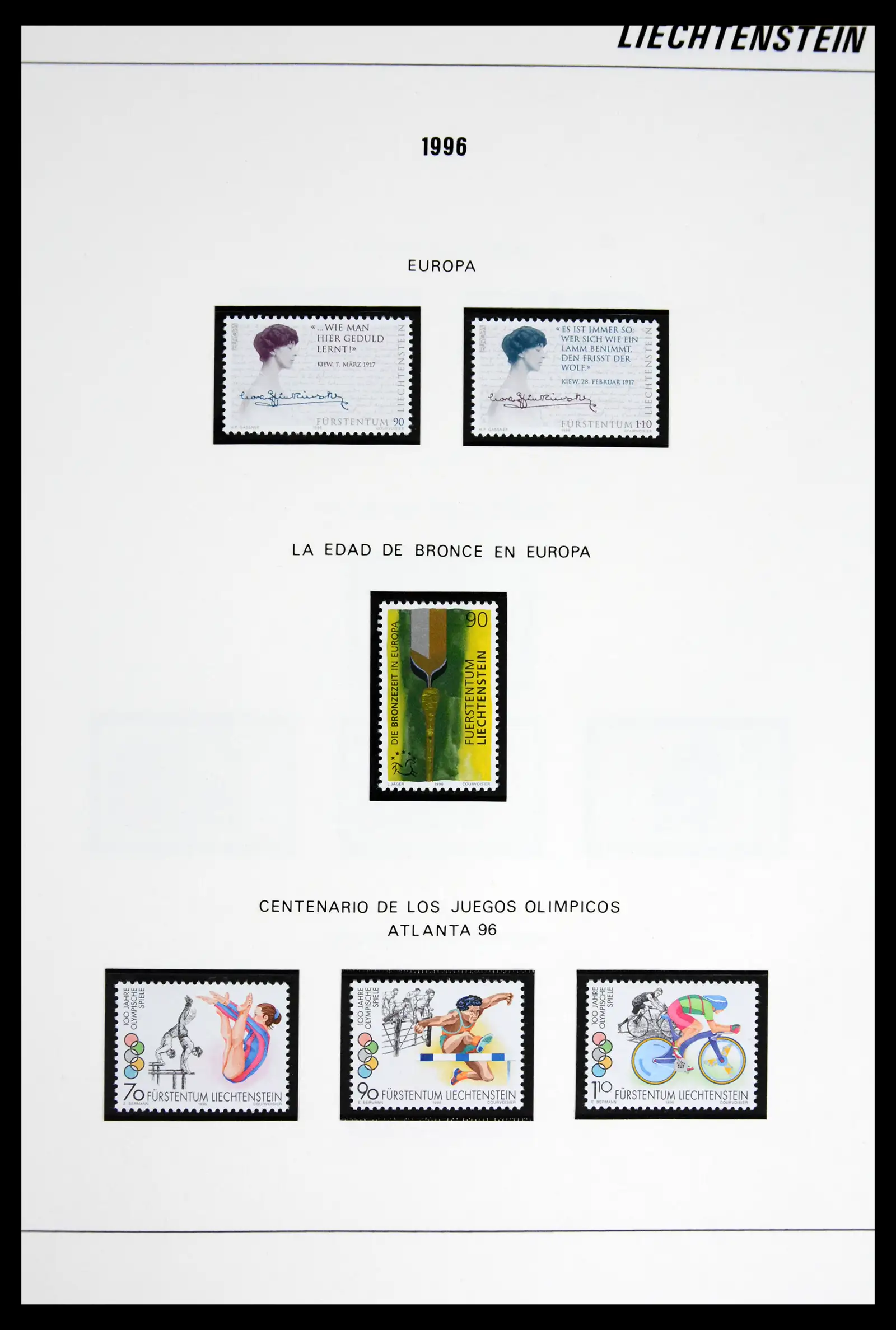 42227 0082 - Stamp collection 42227 Liechtenstein1970-2010.