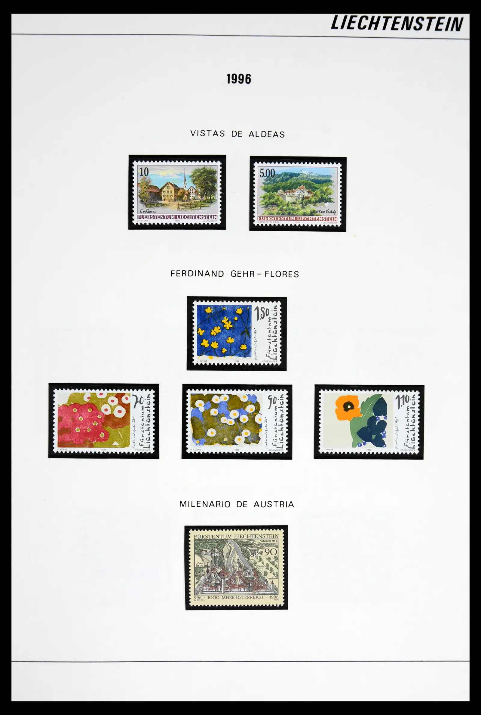 42227 0083 - Stamp collection 42227 Liechtenstein1970-2010.