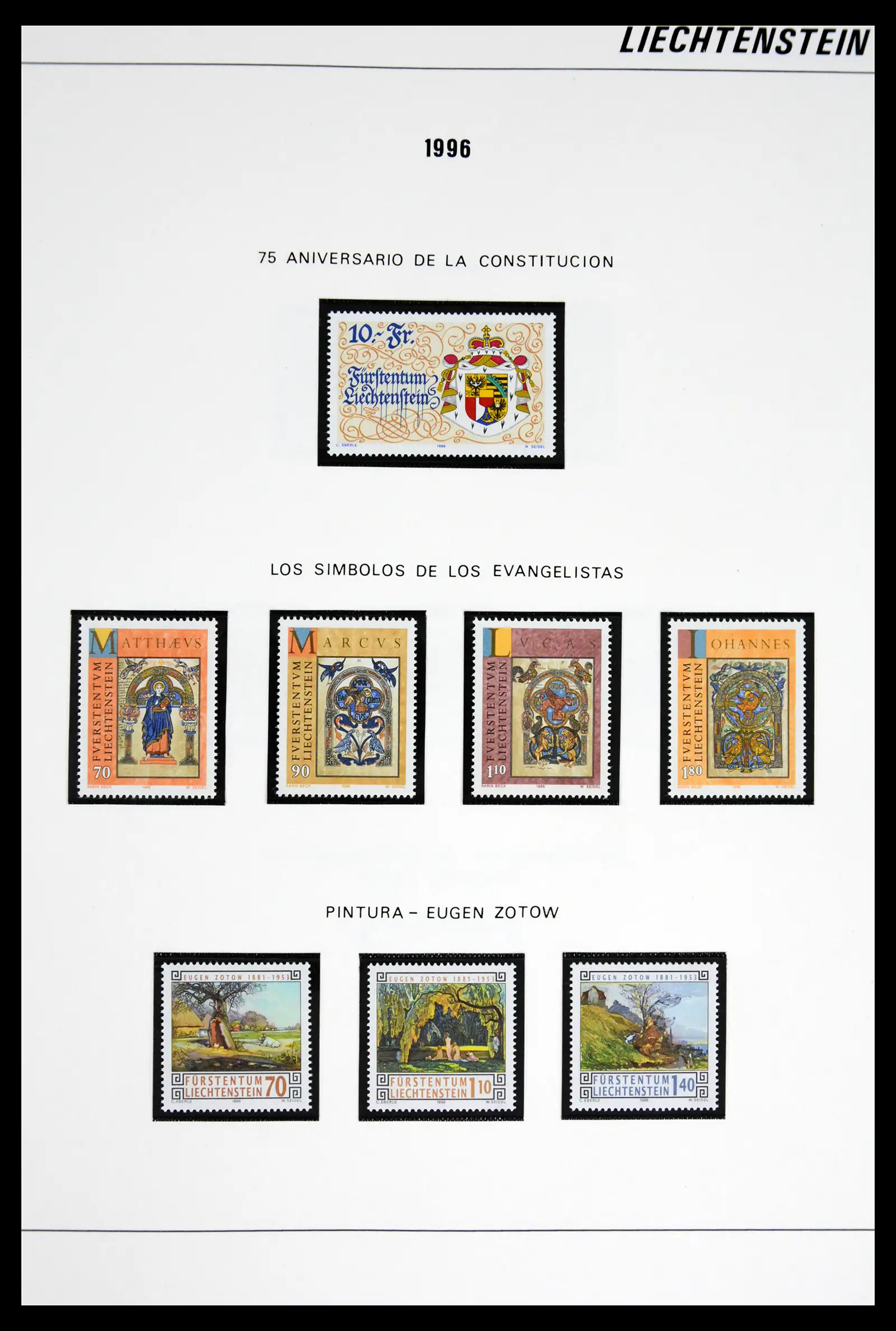 42227 0084 - Stamp collection 42227 Liechtenstein1970-2010.