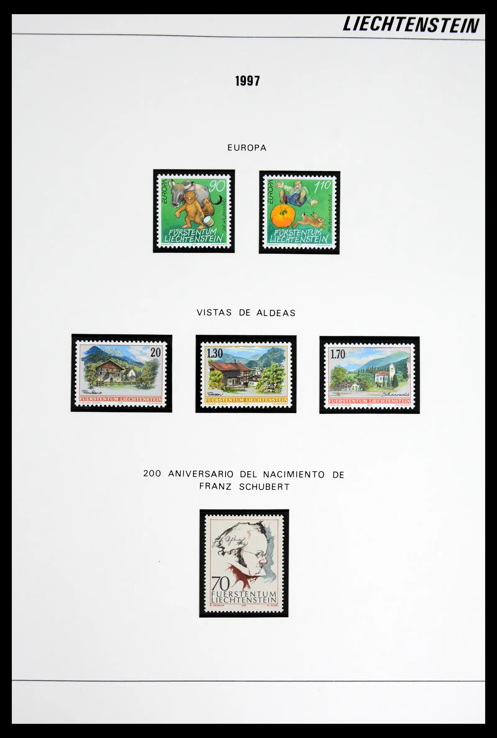 42227 0085 - Stamp collection 42227 Liechtenstein1970-2010.