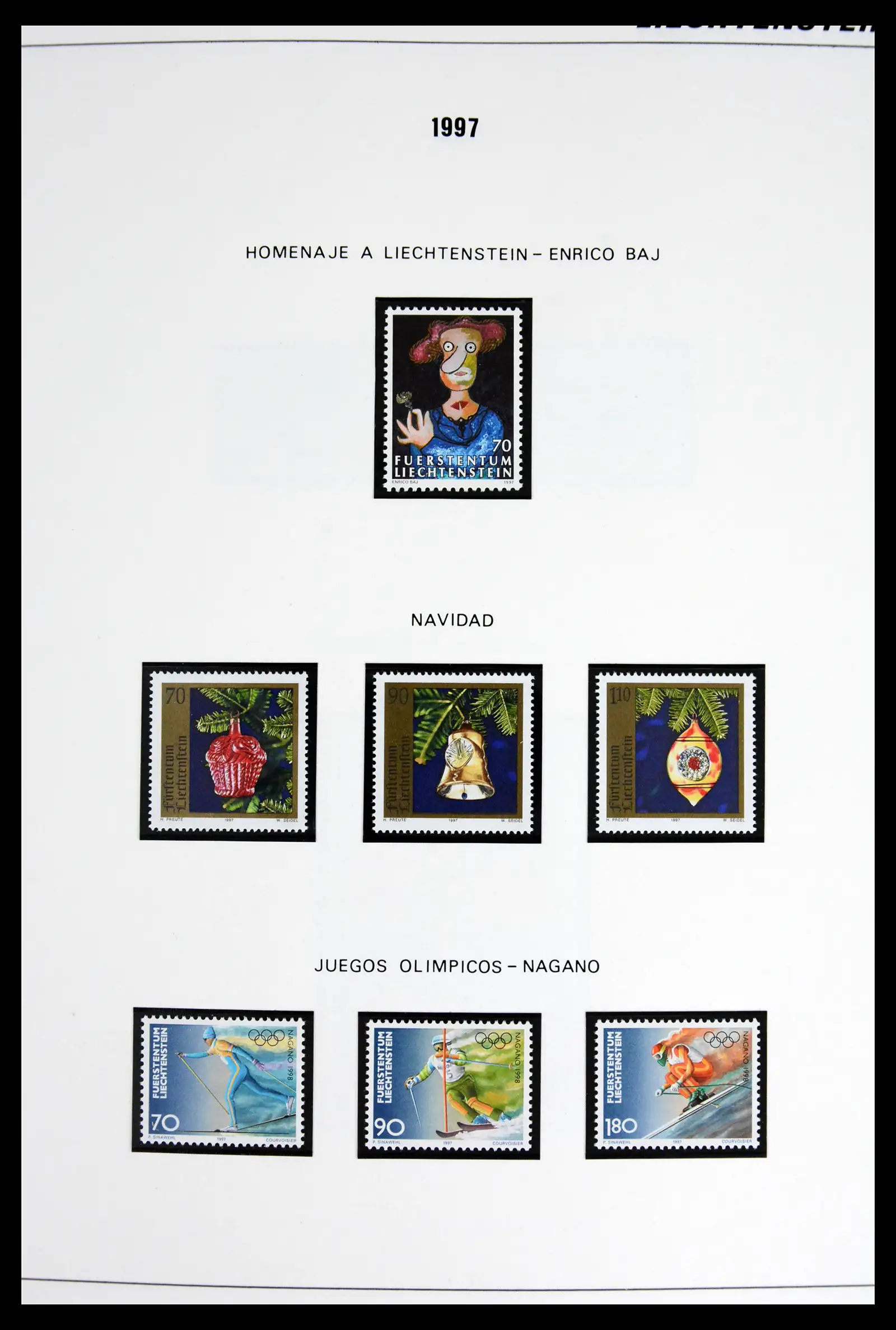 42227 0087 - Stamp collection 42227 Liechtenstein1970-2010.