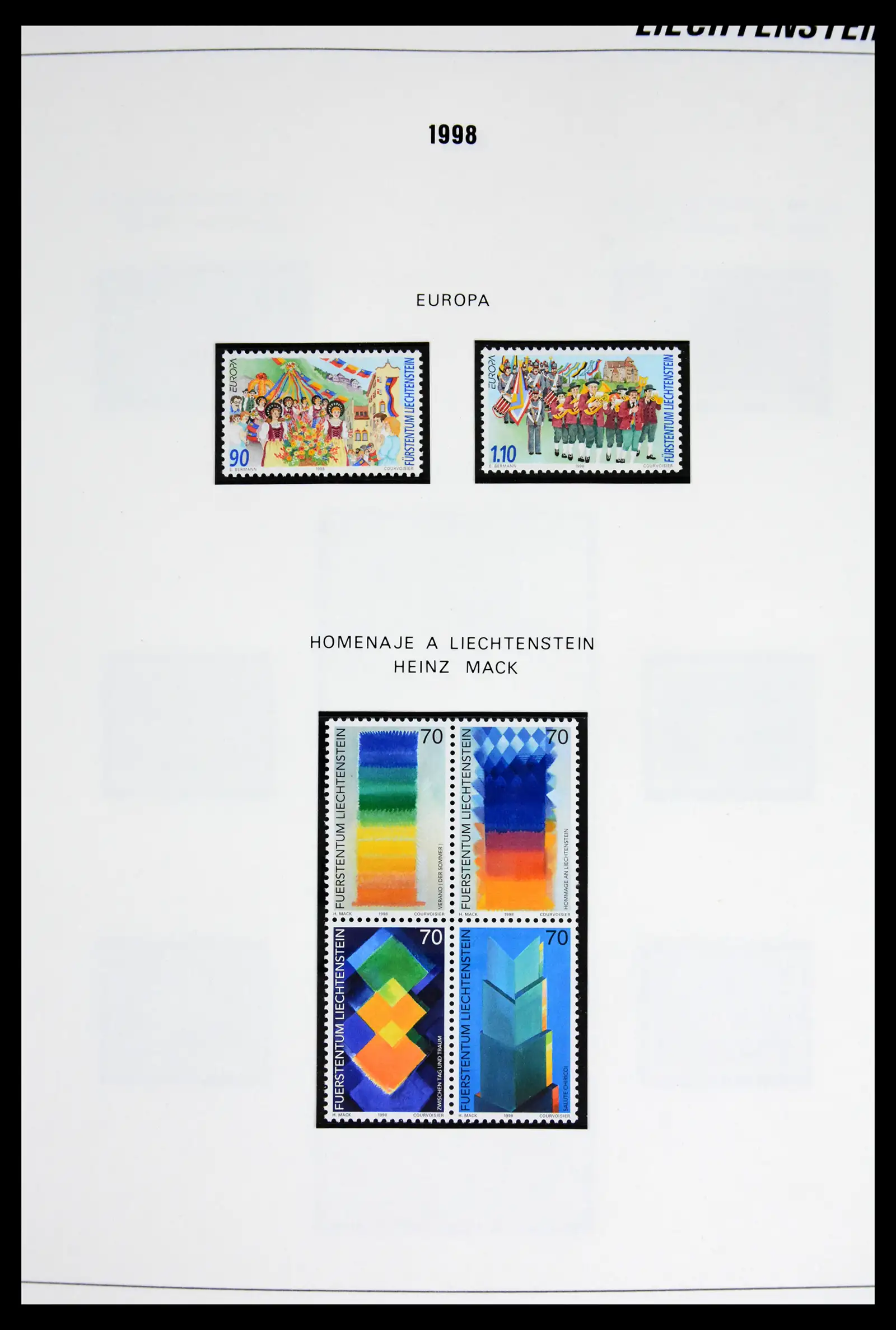 42227 0088 - Stamp collection 42227 Liechtenstein1970-2010.
