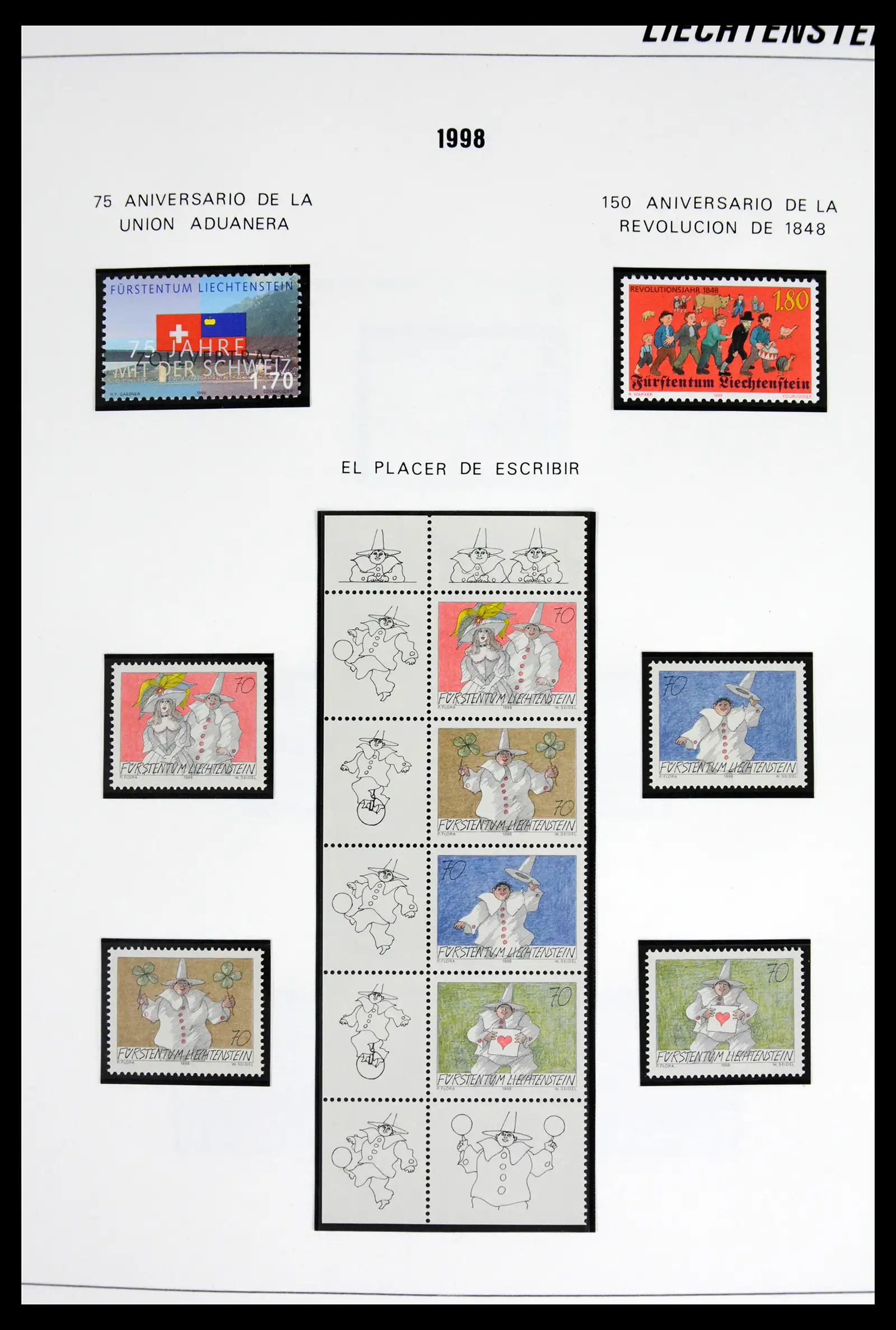 42227 0089 - Stamp collection 42227 Liechtenstein1970-2010.