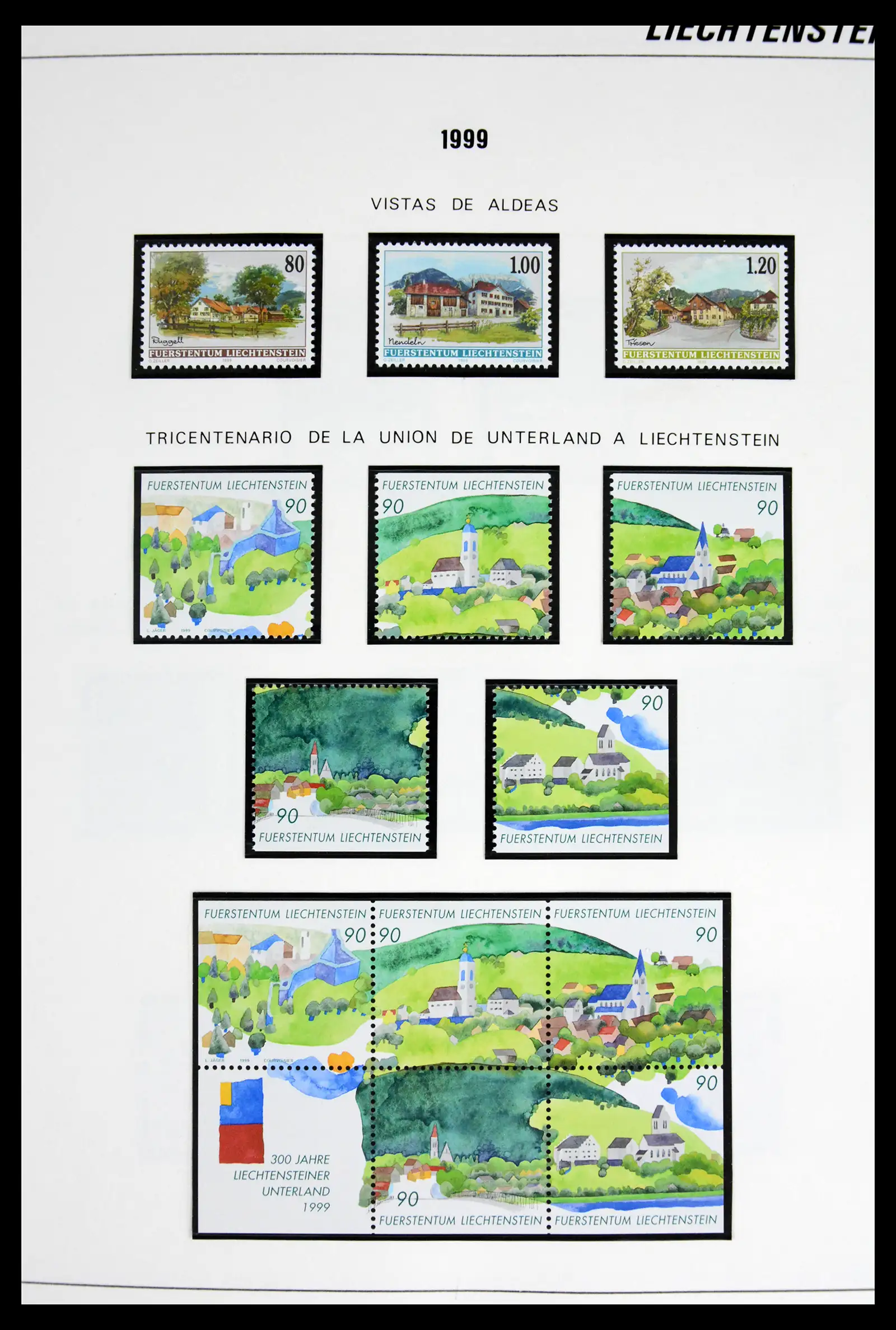 42227 0092 - Stamp collection 42227 Liechtenstein1970-2010.