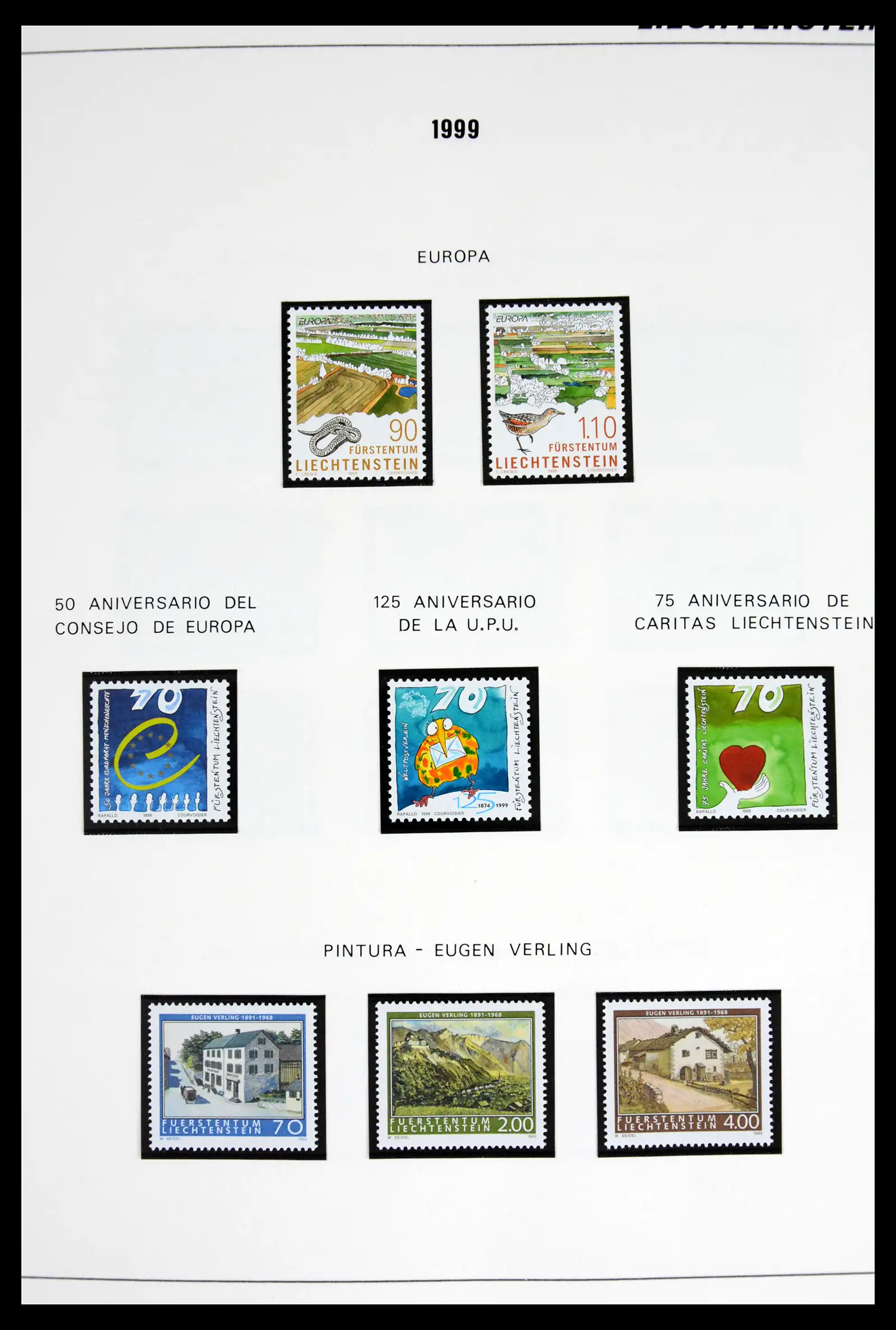 42227 0093 - Stamp collection 42227 Liechtenstein1970-2010.